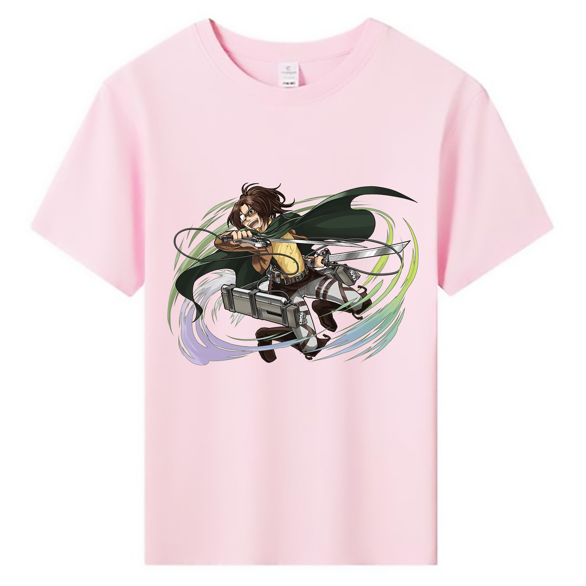 （画像用） 進撃の巨人 ハンジ·ゾエ Attack on Titan Hanji Zoe 綿100％キッズTシャツ（フロントプリント）