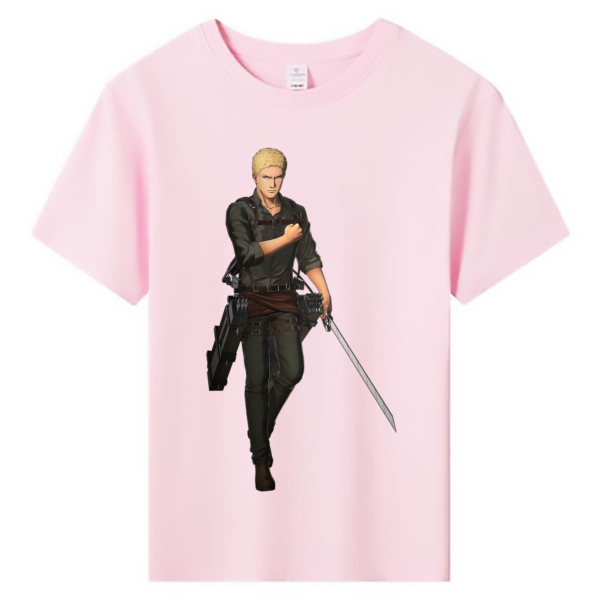 （画像用） 進撃の巨人 ライナー・ブラウン Attack on Titan Reiner Braun 綿100％キッズTシャツ（フロントプリント）
