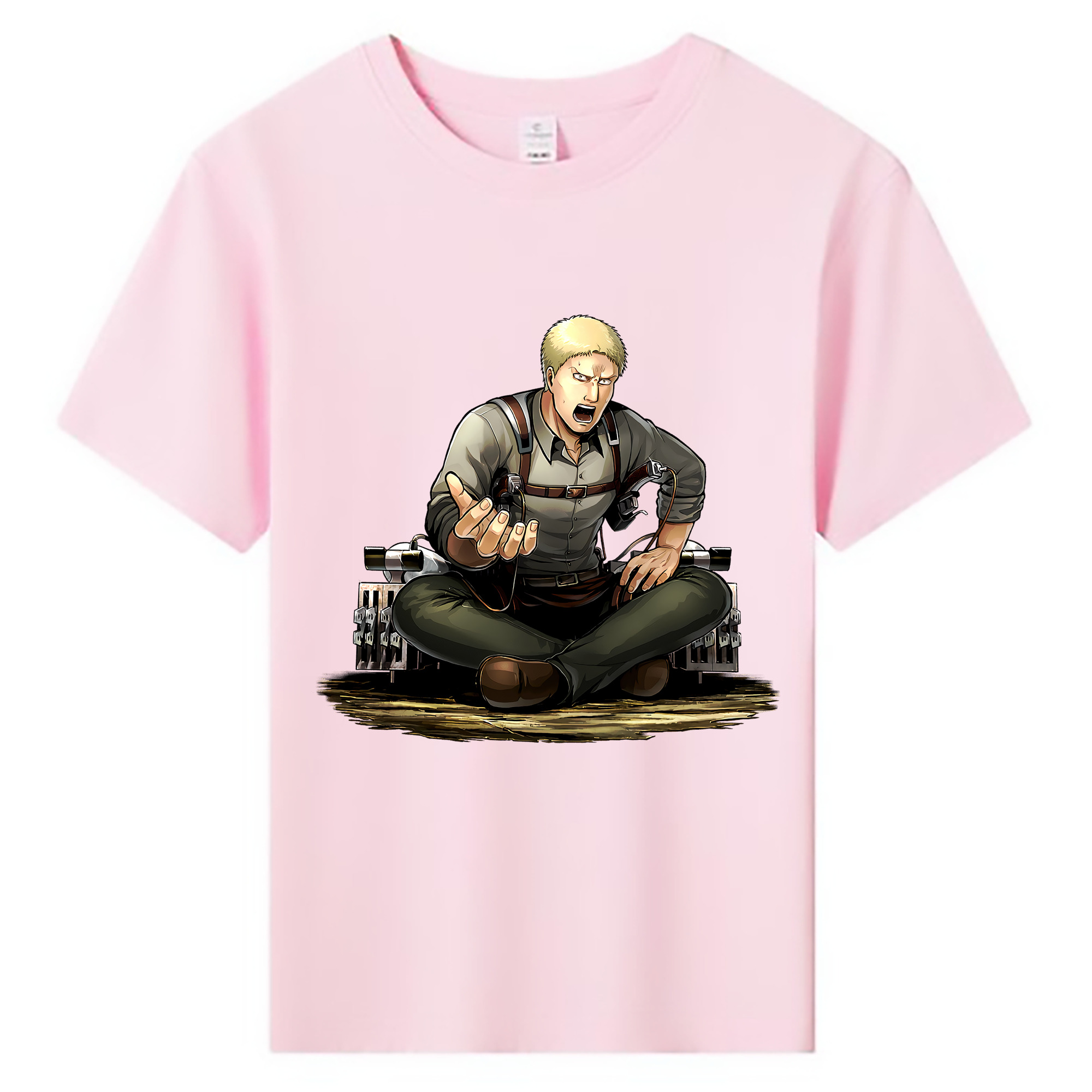 （画像用） 進撃の巨人 ライナー・ブラウン Attack on Titan Reiner Braun 綿100％キッズTシャツ（フロントプリント）