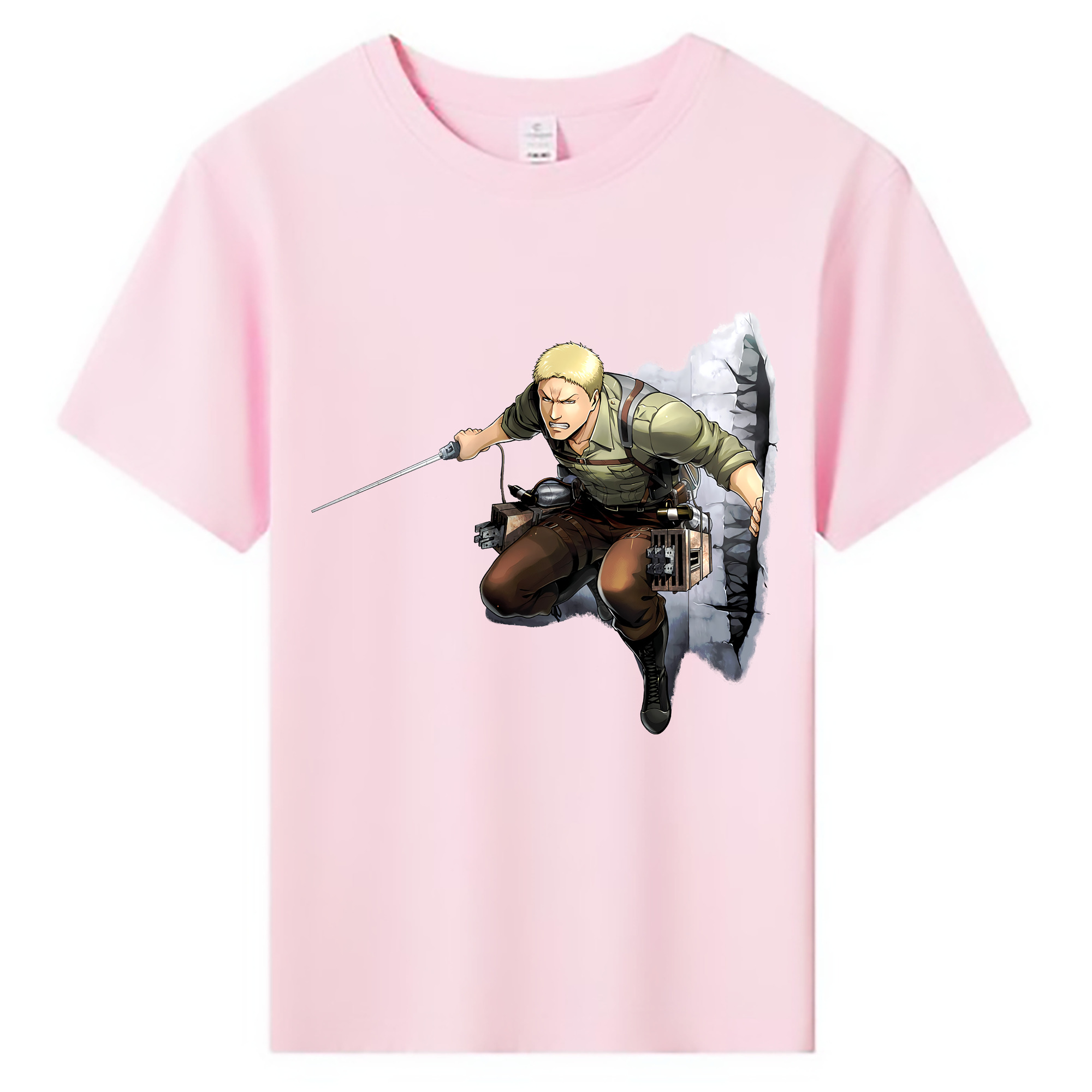 （画像用） 進撃の巨人 ライナー・ブラウン Attack on Titan Reiner Braun 綿100％キッズTシャツ（フロントプリント）
