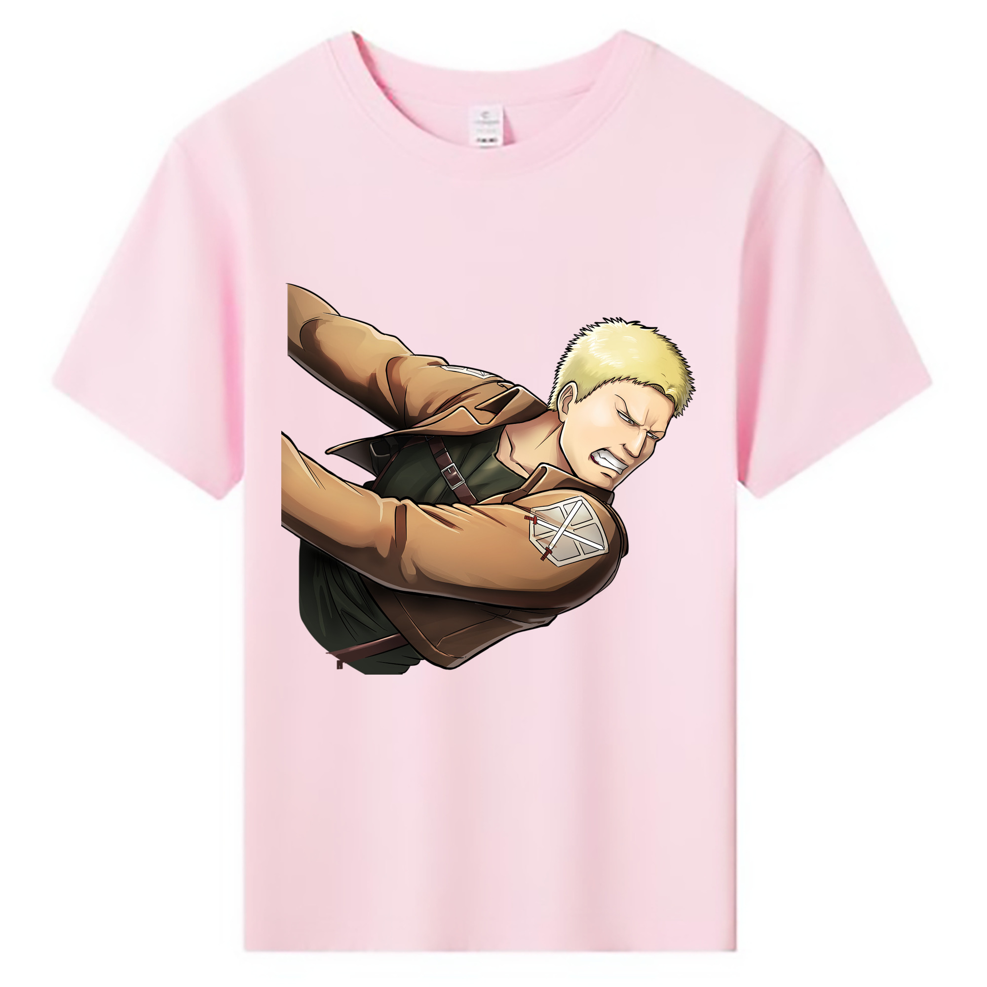 （画像用） 進撃の巨人 ライナー・ブラウン Attack on Titan Reiner Braun 綿100％キッズTシャツ（フロントプリント）