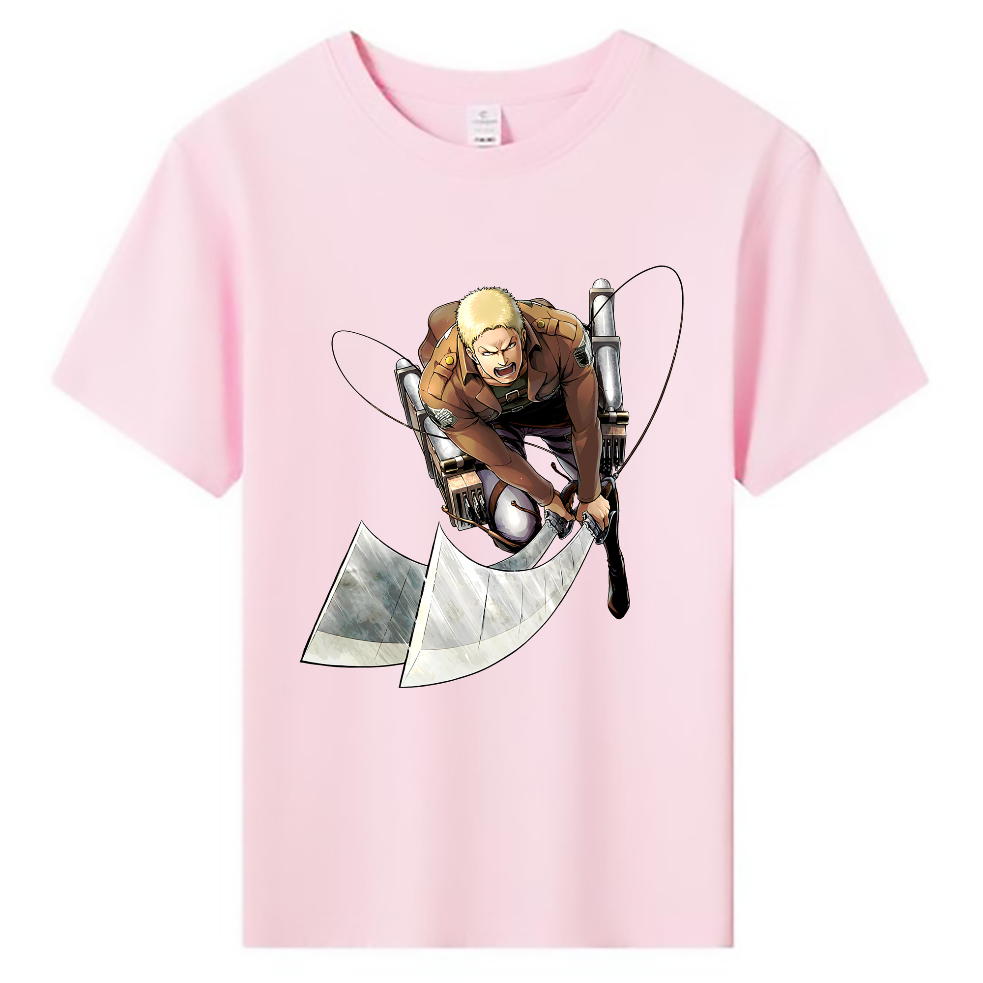 （画像用） 進撃の巨人 ライナー・ブラウン Attack on Titan Reiner Braun 綿100％キッズTシャツ（フロントプリント）