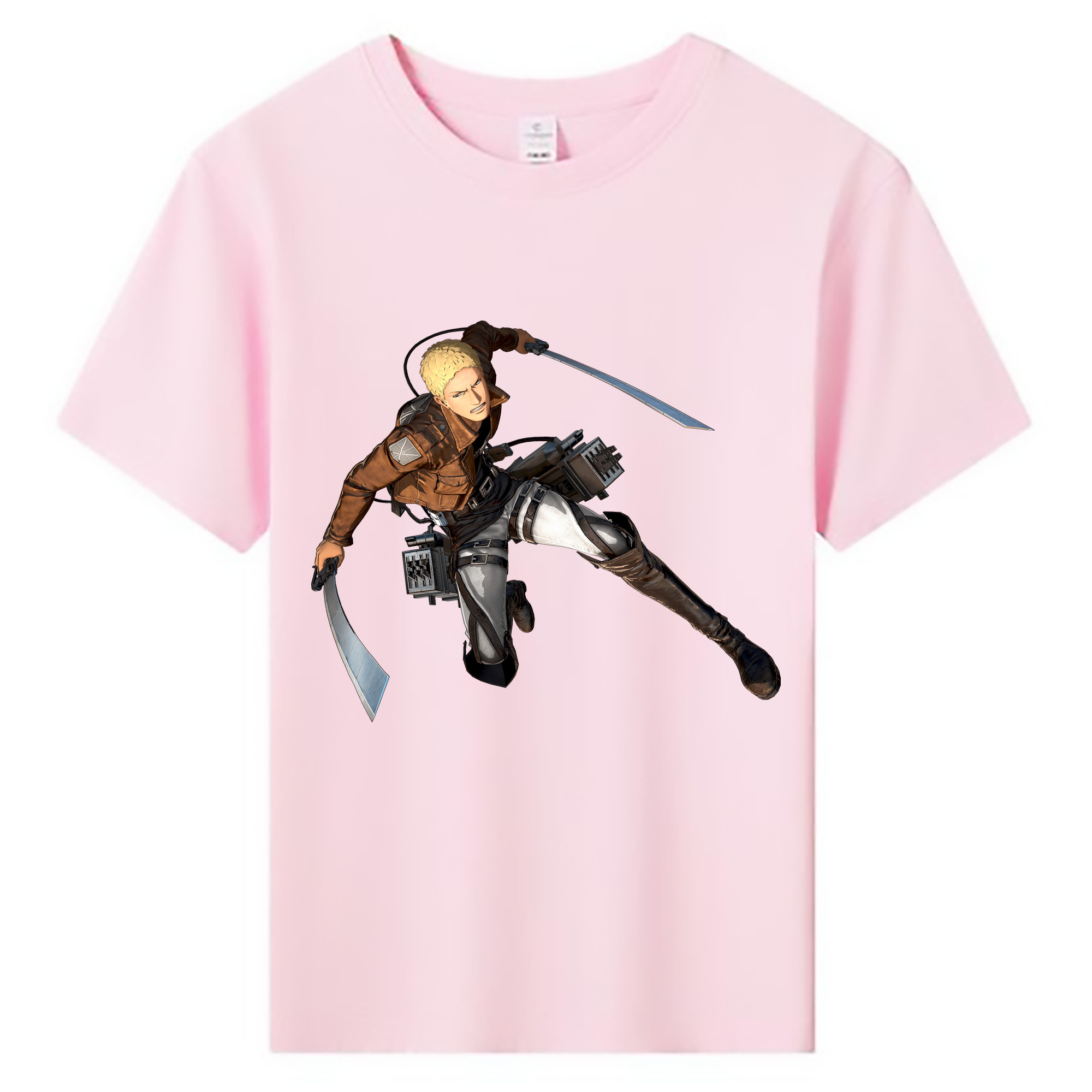（画像用） 進撃の巨人 ライナー・ブラウン Attack on Titan Reiner Braun 綿100％キッズTシャツ（フロントプリント）