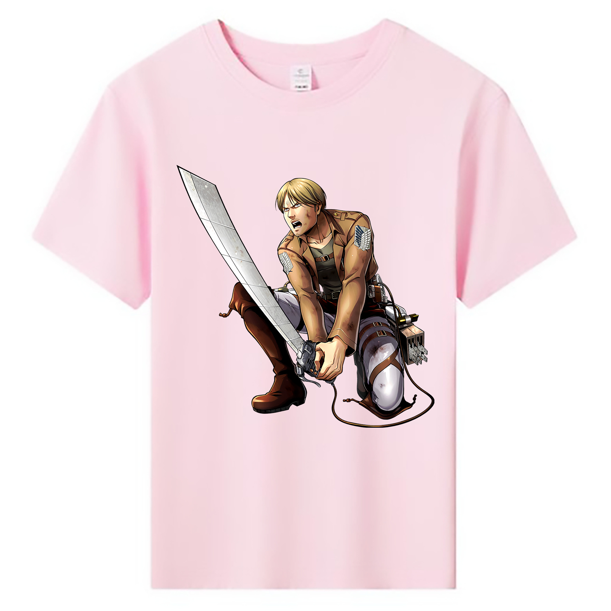 （画像用） 進撃の巨人 ミケ·ザカリアス Attack on Titan Mike Zakarius 綿100％キッズTシャツ（フロントプリント）