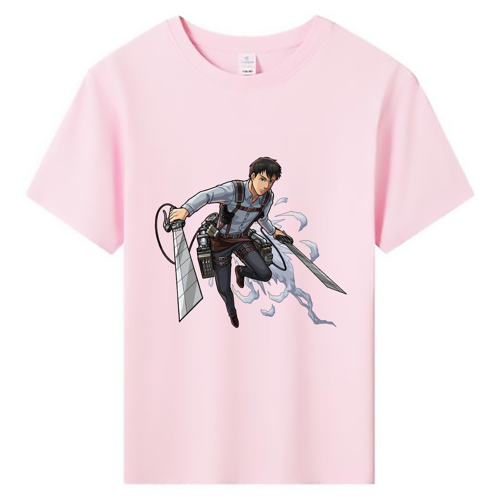 （画像用） 進撃の巨人 ベルトルト・フーバー Attack on Titan Bertholdt Hoover 綿100％キッズTシャツ（フロントプリント）