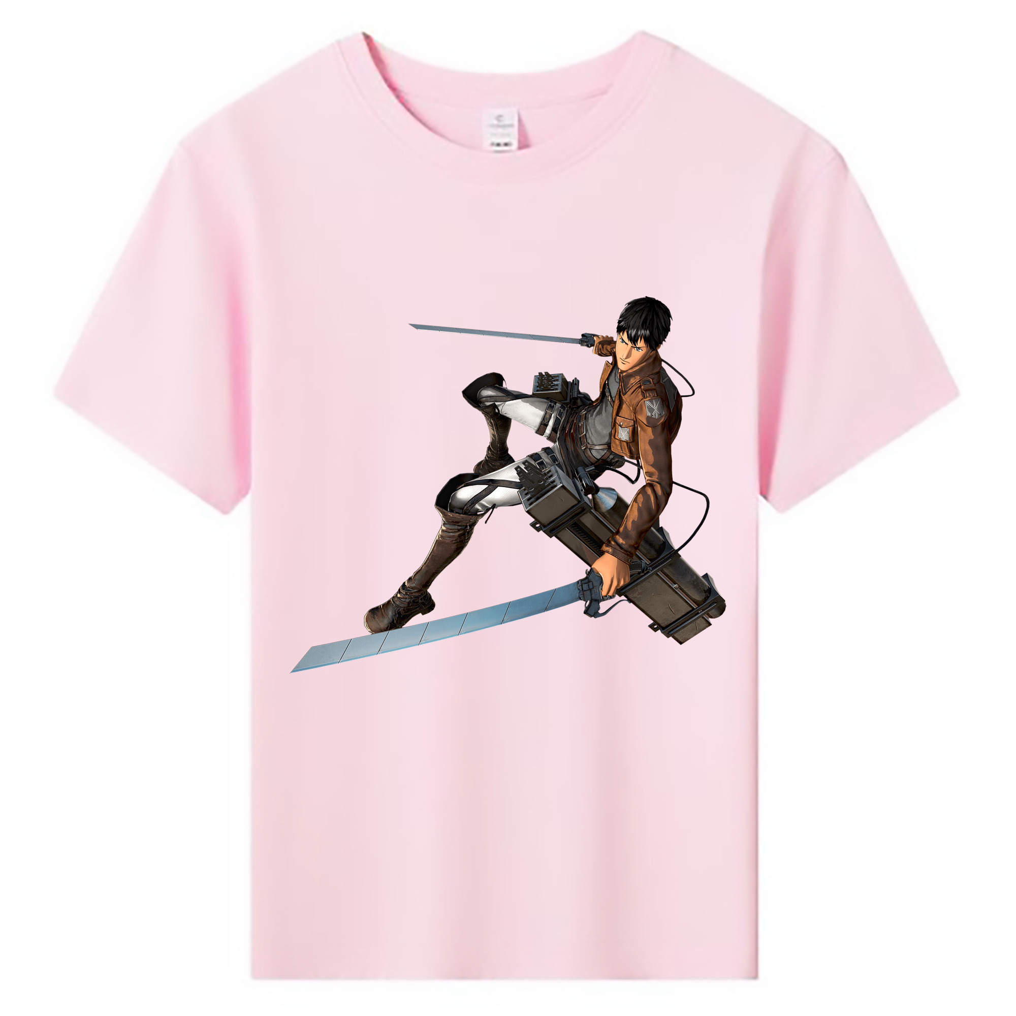（画像用） 進撃の巨人 ベルトルト・フーバー Attack on Titan Bertholdt Hoover 綿100％キッズTシャツ（フロントプリント）