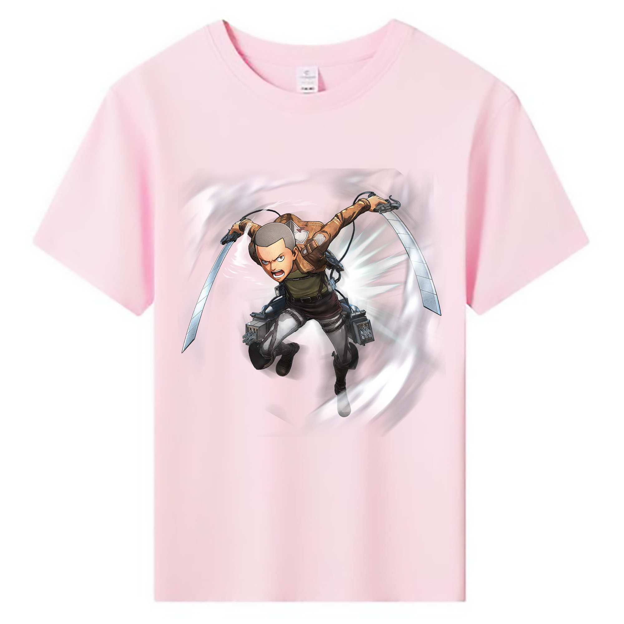 （画像用） 進撃の巨人 コニー·スプリンガー Attack on Titan Connie Springer 綿100％キッズTシャツ（フロントプリント）