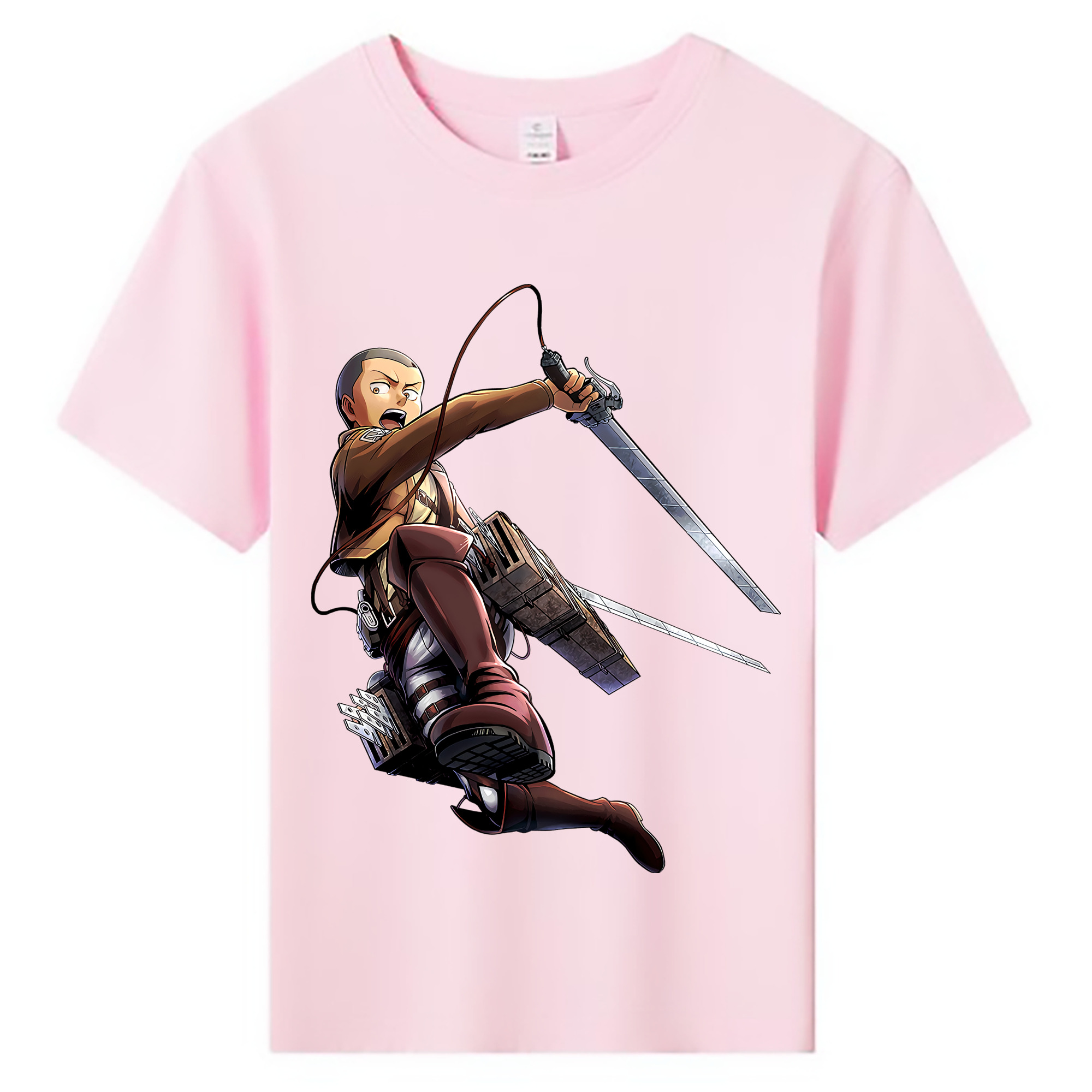 （画像用） 進撃の巨人 コニー·スプリンガー Attack on Titan Connie Springer 綿100％キッズTシャツ（フロントプリント）