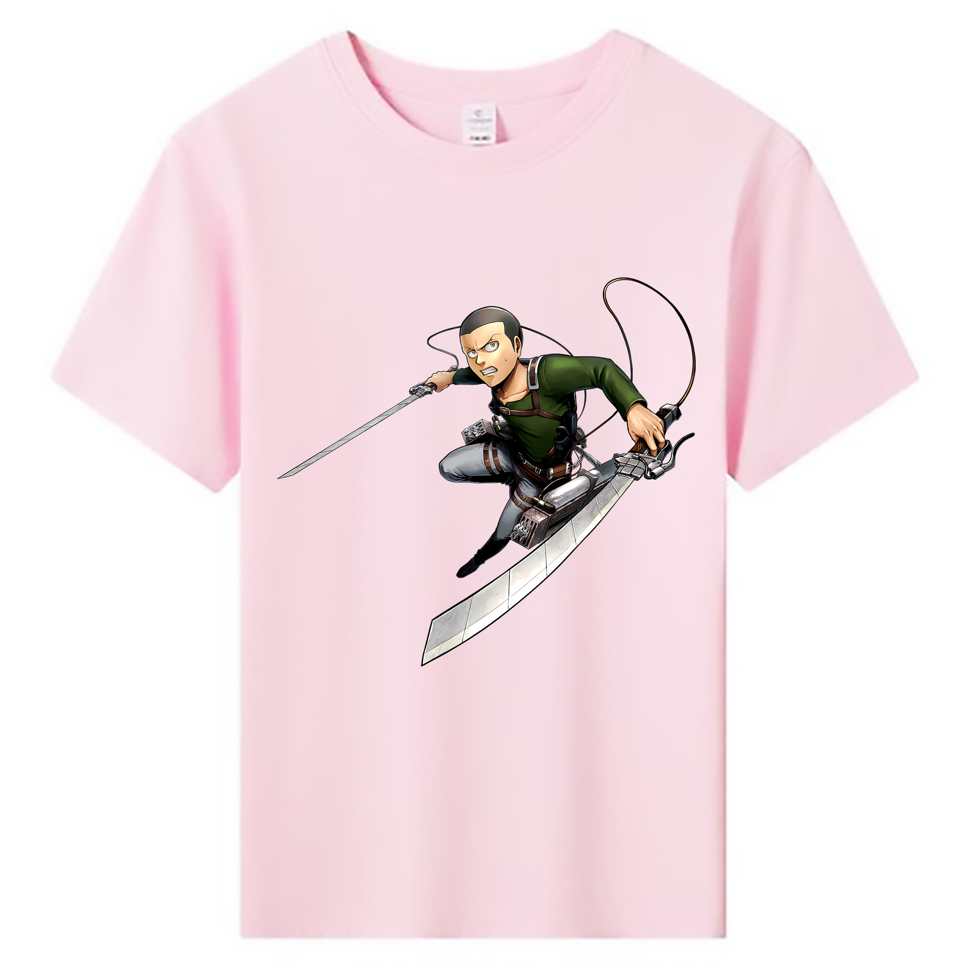 （画像用） 進撃の巨人 コニー·スプリンガー Attack on Titan Connie Springer 綿100％キッズTシャツ（フロントプリント）