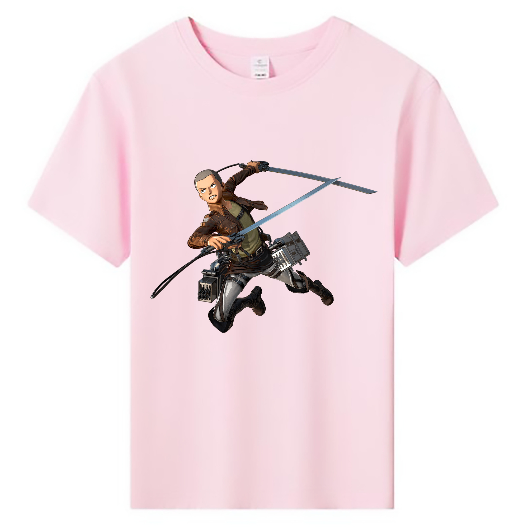 （画像用） 進撃の巨人 コニー·スプリンガー Attack on Titan Connie Springer 綿100％キッズTシャツ（フロントプリント）