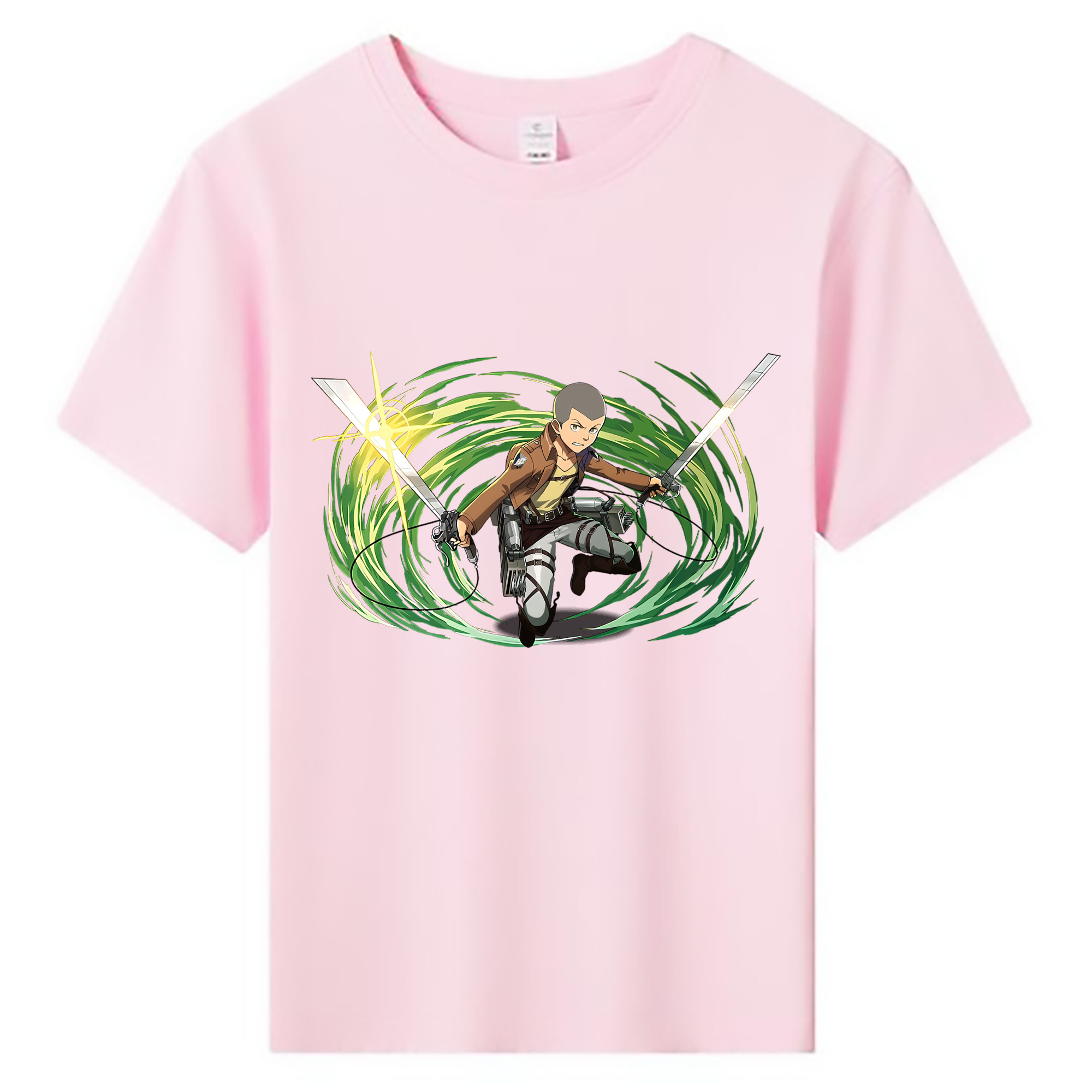 （画像用） 進撃の巨人 コニー·スプリンガー Attack on Titan Connie Springer 綿100％キッズTシャツ（フロントプリント）