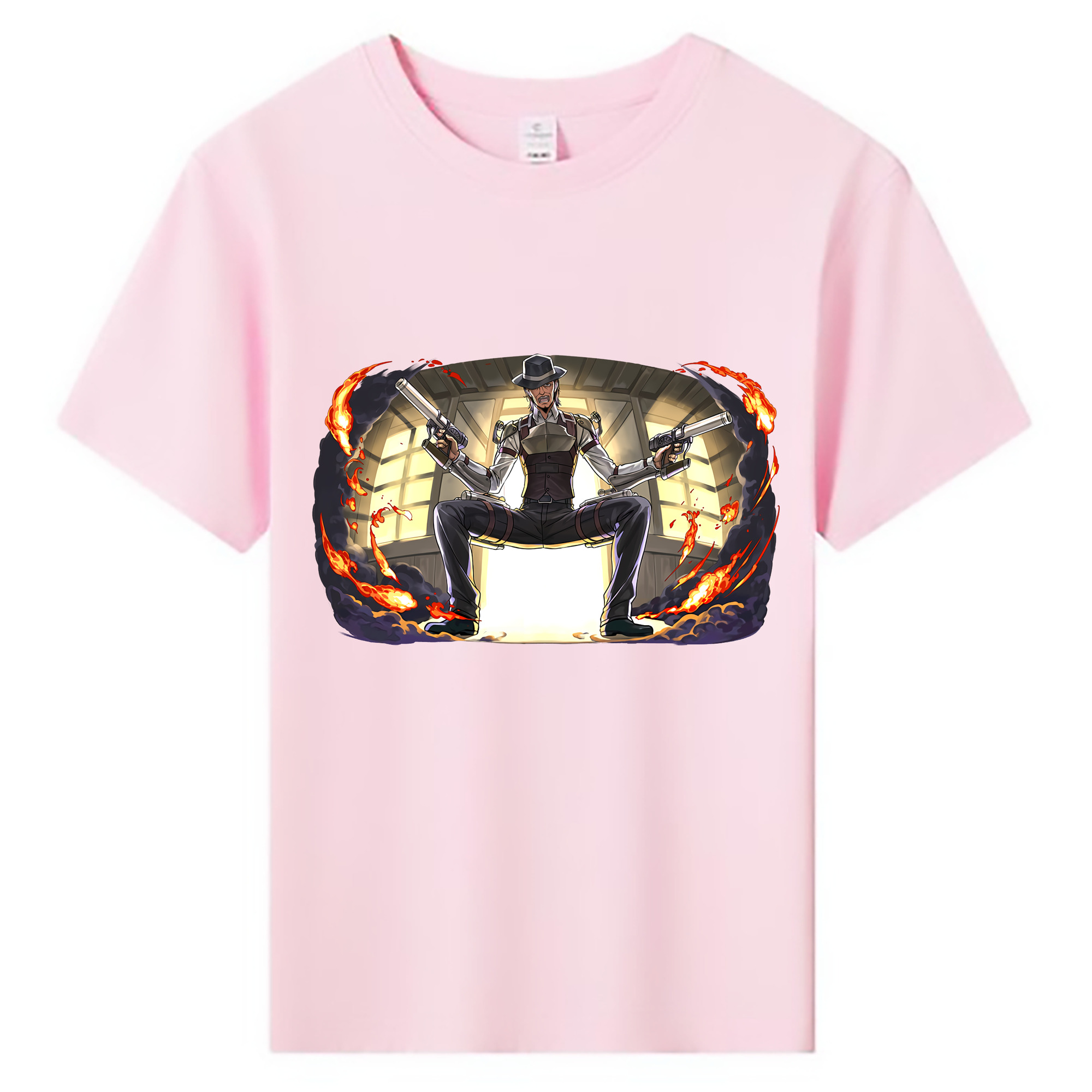 （画像用） 進撃の巨人 ケニー·アッカーマン Attack on Titan Kenny Ackerman 綿100％キッズTシャツ（フロントプリント）