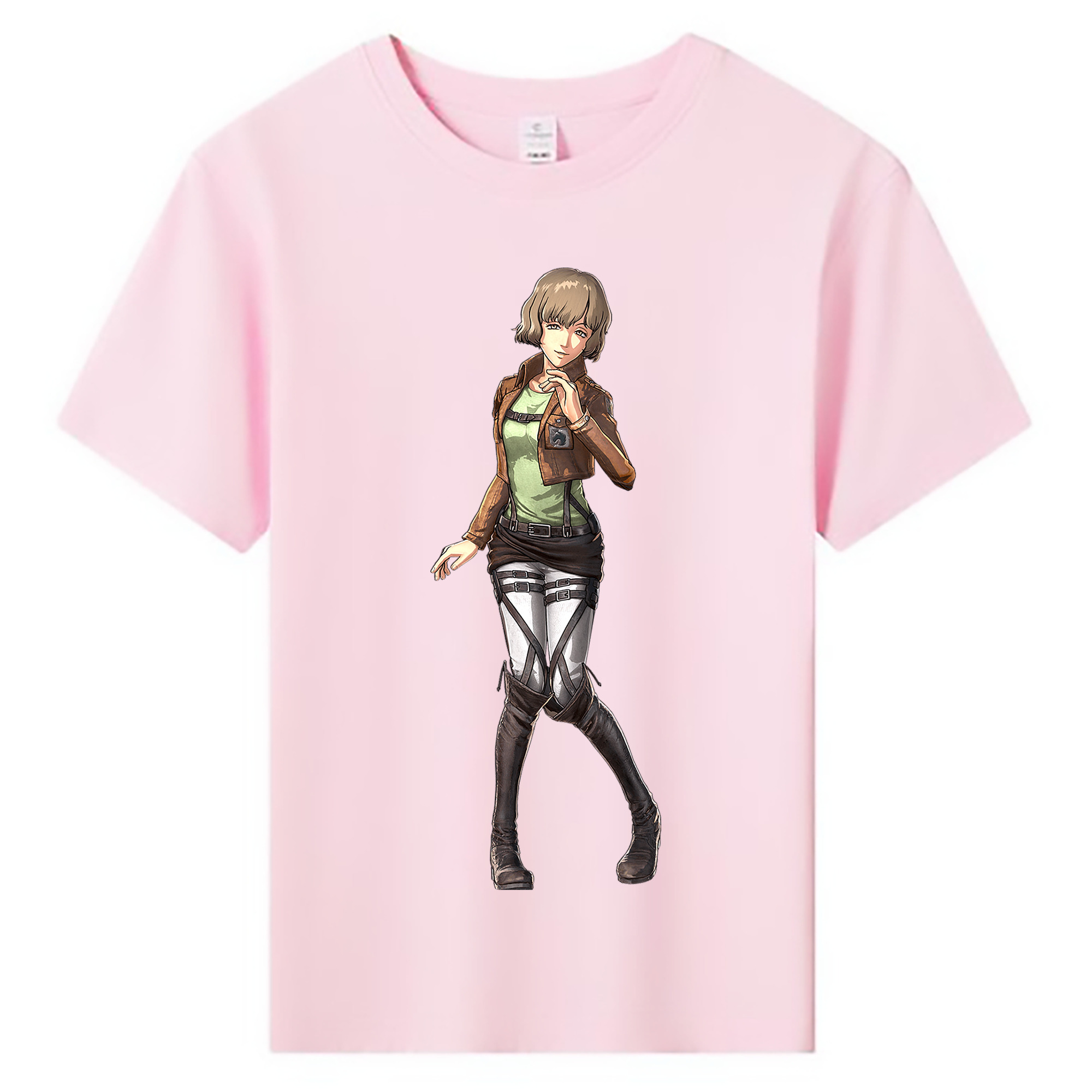 （画像用） 進撃の巨人 ヒツチ Attack on Titan Hitch 綿100％キッズTシャツ（フロントプリント）
