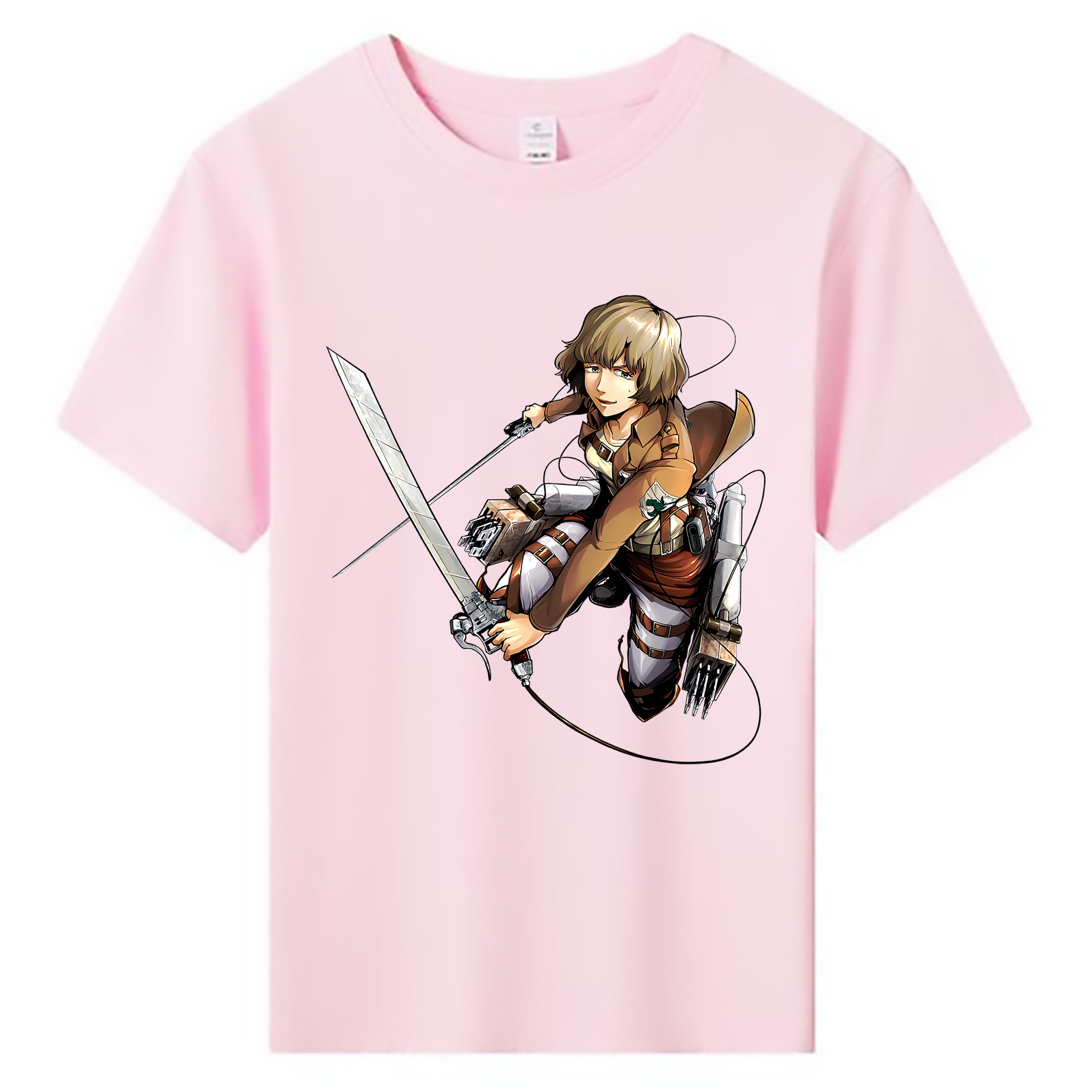 （画像用） 進撃の巨人 ヒツチ Attack on Titan Hitch 綿100％キッズTシャツ（フロントプリント）