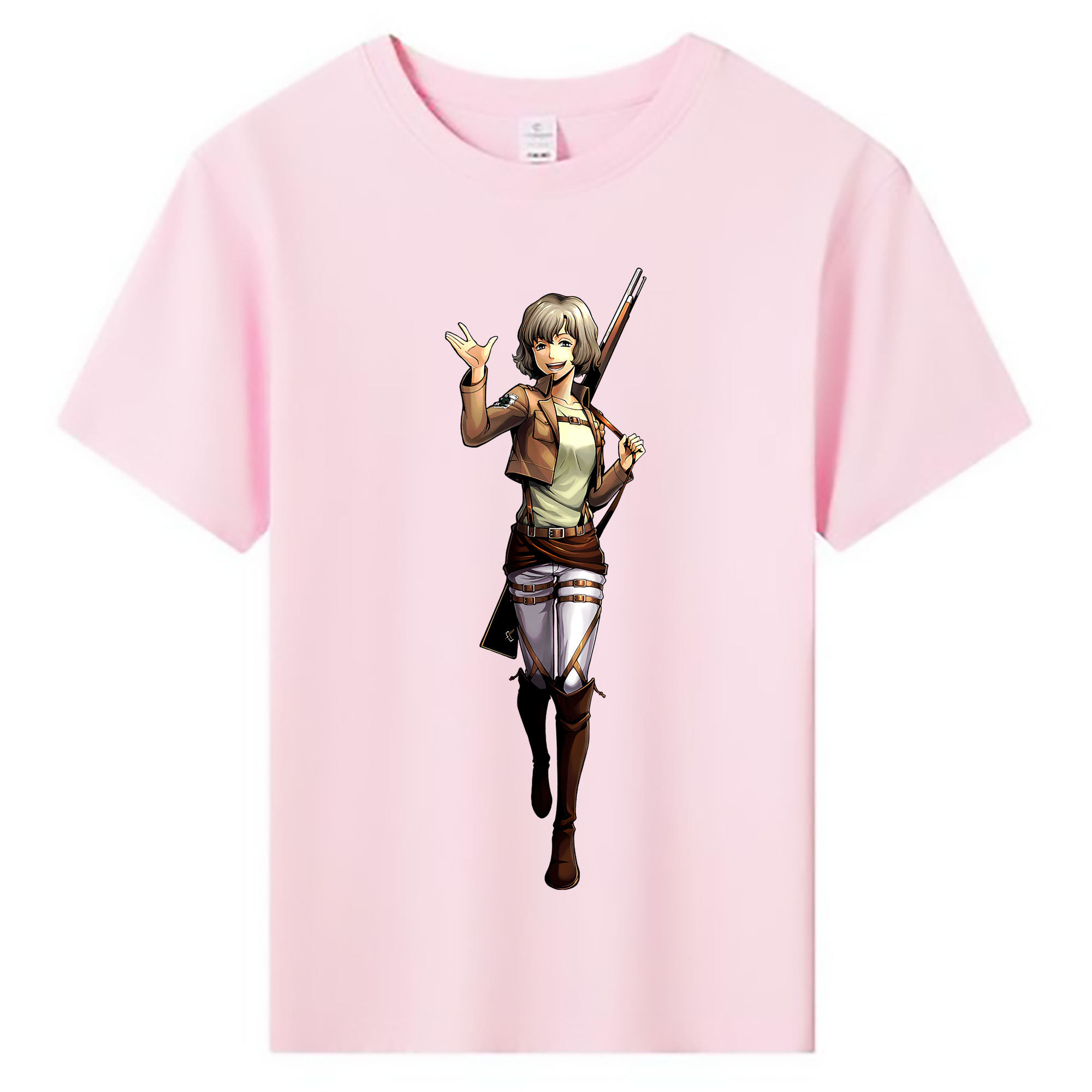 （画像用） 進撃の巨人 ヒツチ Attack on Titan Hitch 綿100％キッズTシャツ（フロントプリント）