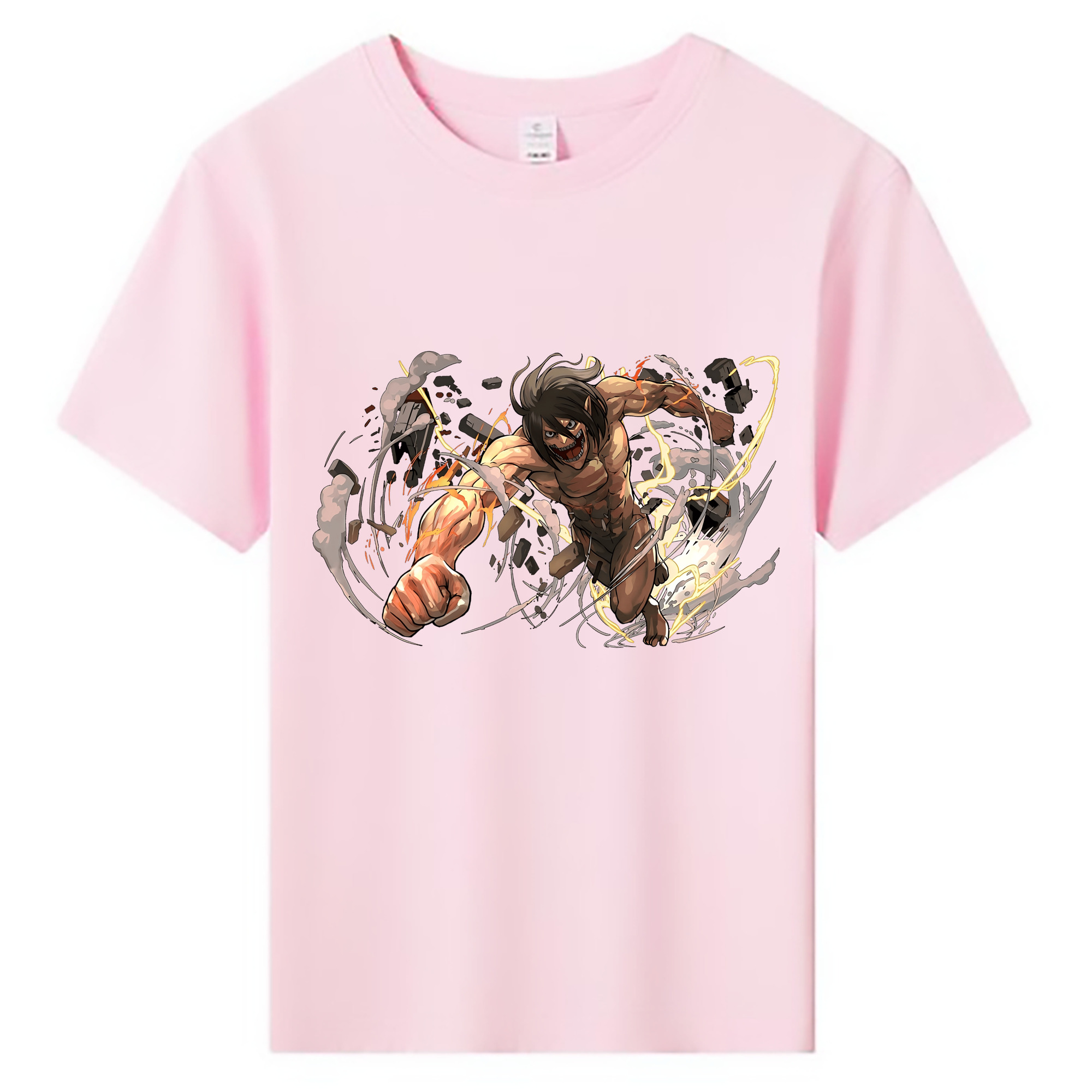 （画像用） 進撃の巨人 Attack on Titan 綿100％キッズTシャツ（フロントプリント）