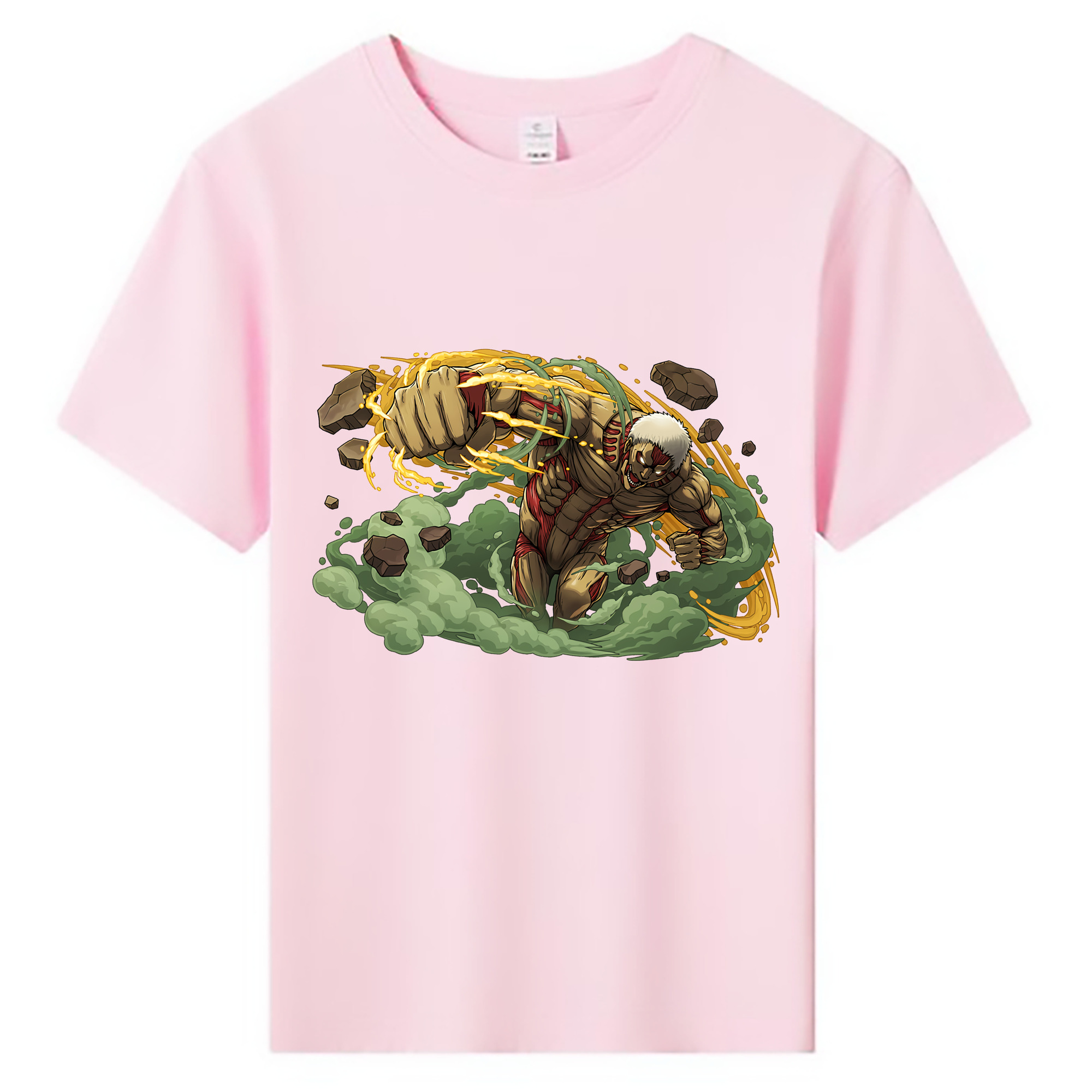 （画像用） 進撃の巨人 Attack on Titan 綿100％キッズTシャツ（フロントプリント）