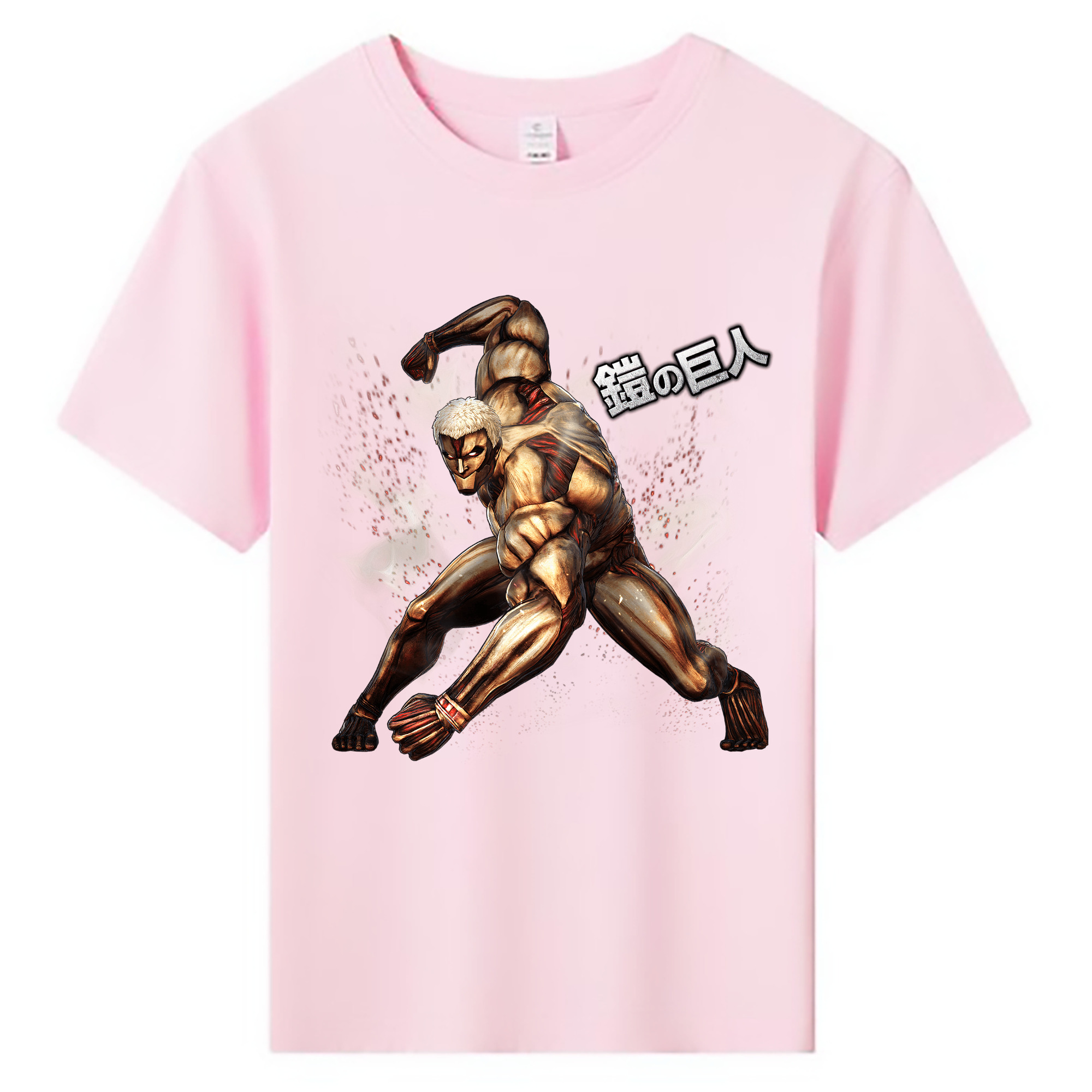 （画像用） 進撃の巨人 Attack on Titan 綿100％キッズTシャツ（フロントプリント）
