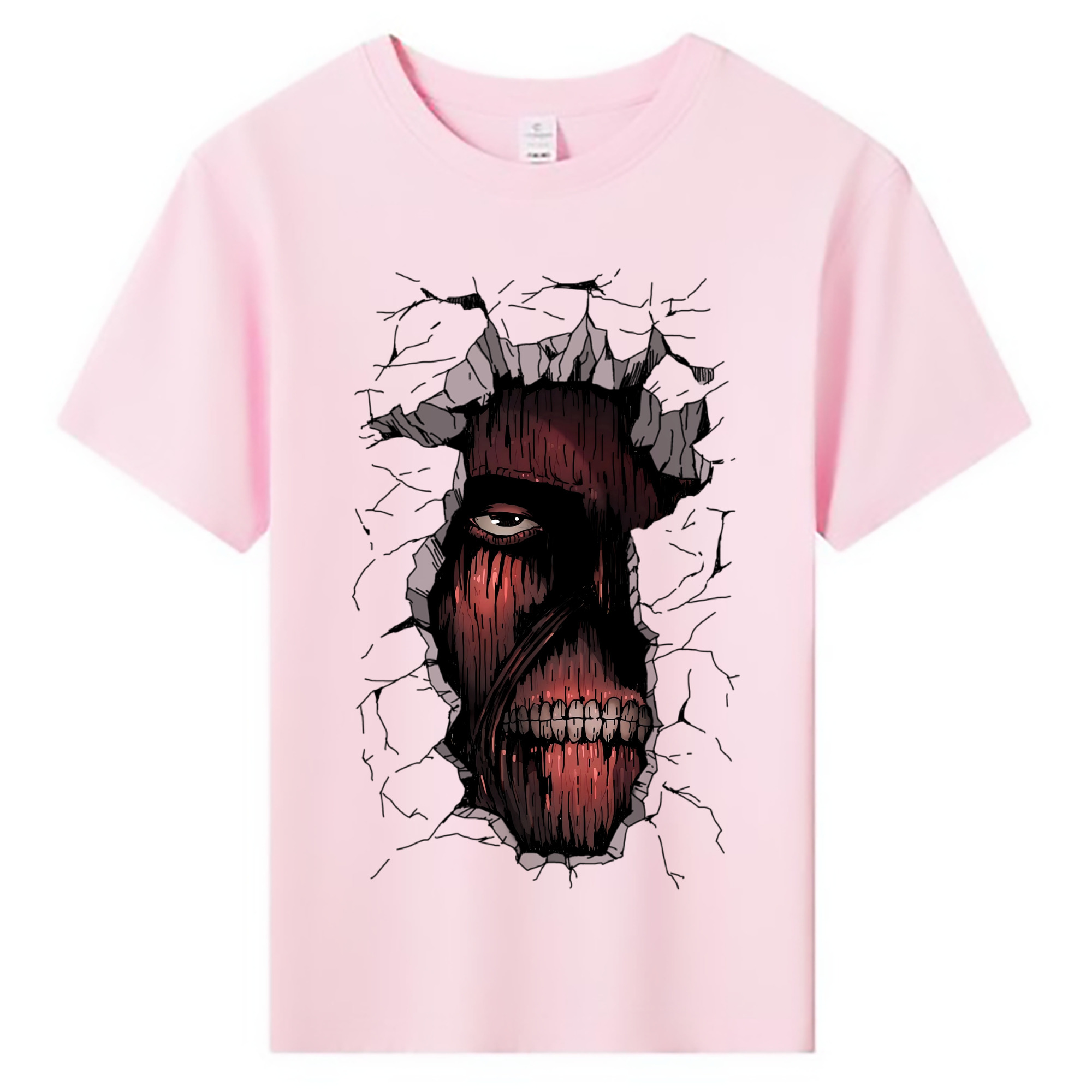 （画像用） 進撃の巨人 Attack on Titan 綿100％キッズTシャツ（フロントプリント）