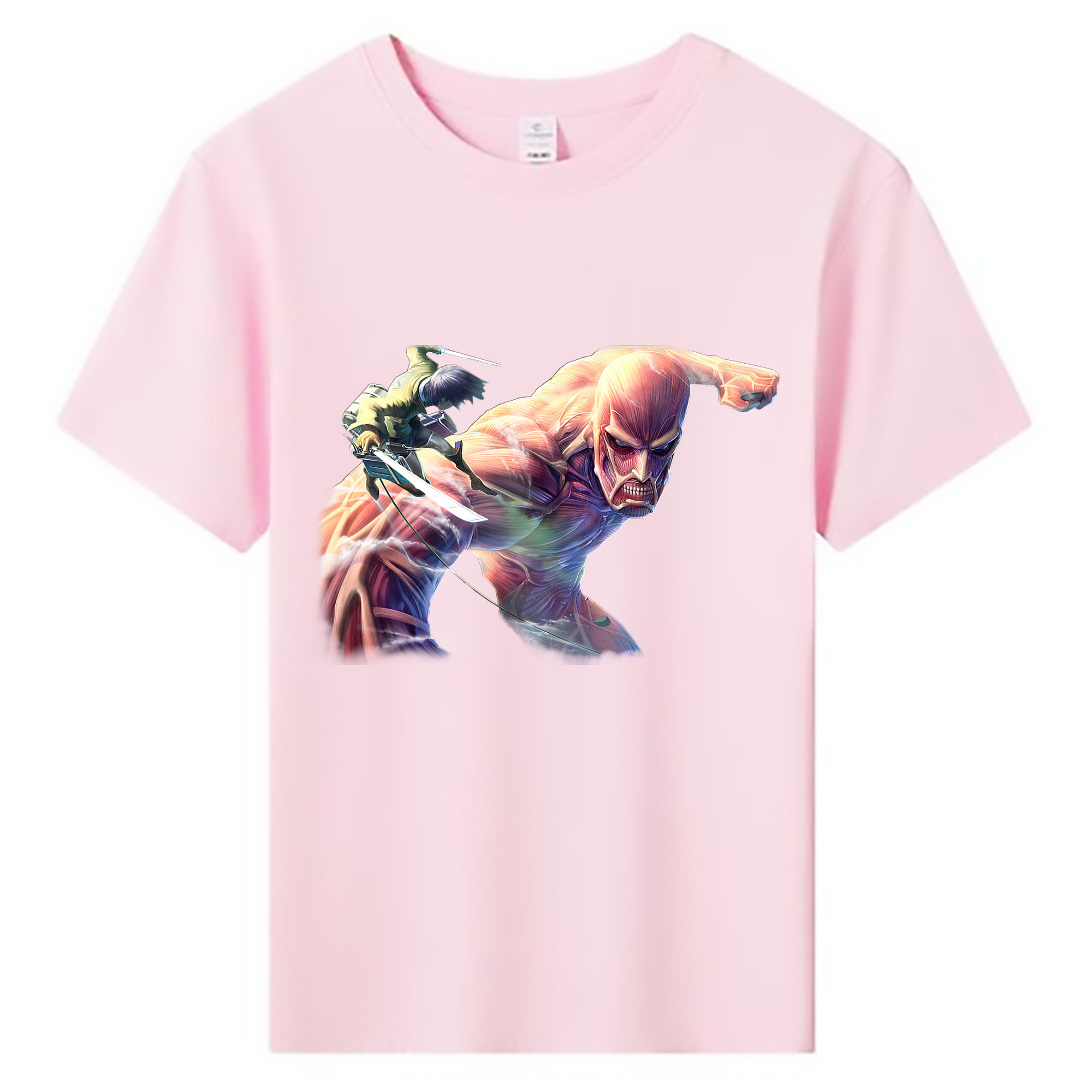 （画像用） 進撃の巨人 Attack on Titan 綿100％キッズTシャツ（フロントプリント）