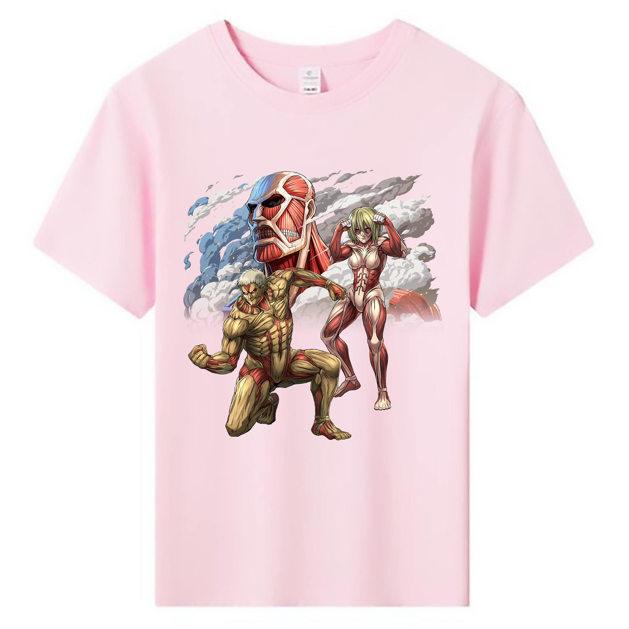（画像用） 進撃の巨人 Attack on Titan 綿100％キッズTシャツ（フロントプリント）