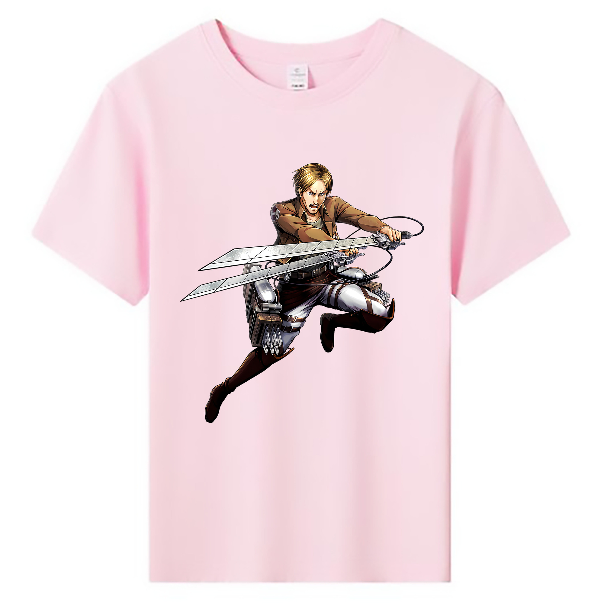 （画像用） 進撃の巨人 Attack on Titan 綿100％キッズTシャツ（フロントプリント）