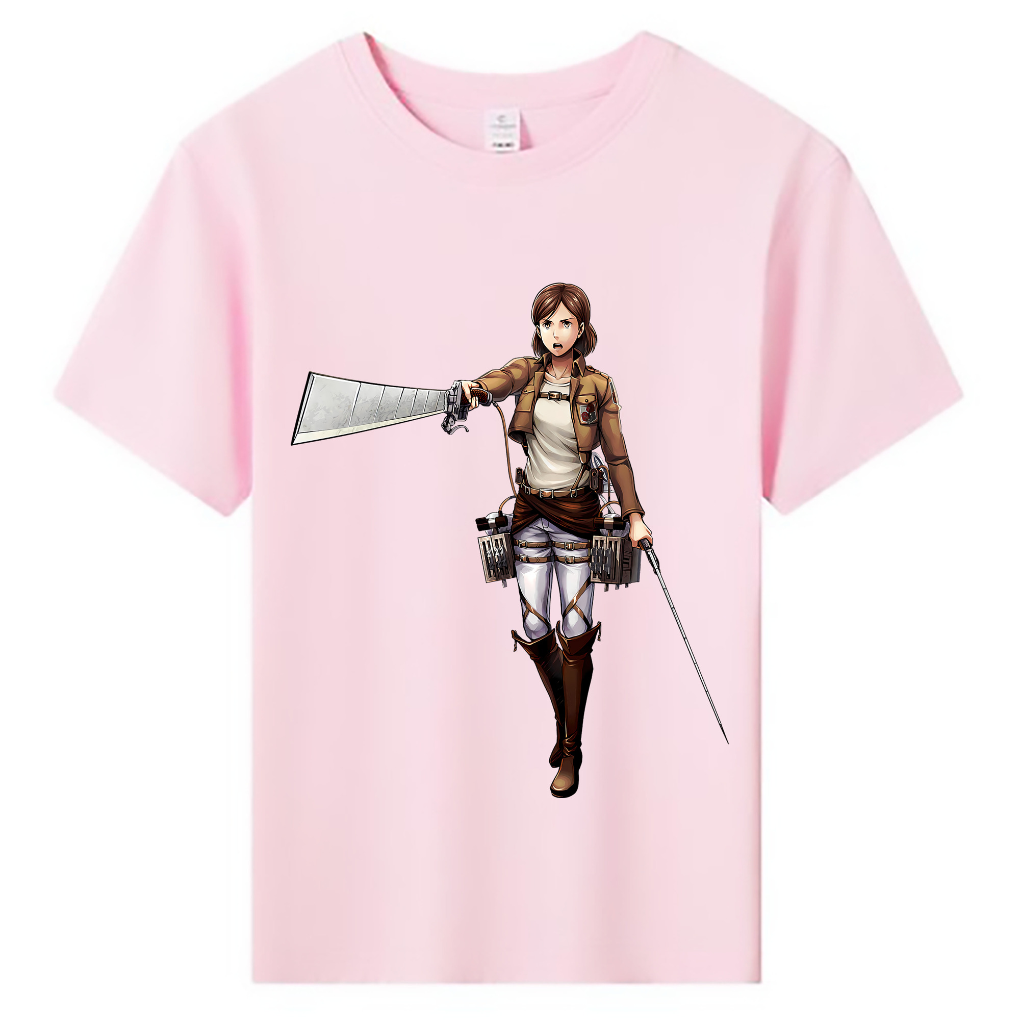 （画像用） 進撃の巨人 Attack on Titan 綿100％キッズTシャツ（フロントプリント）