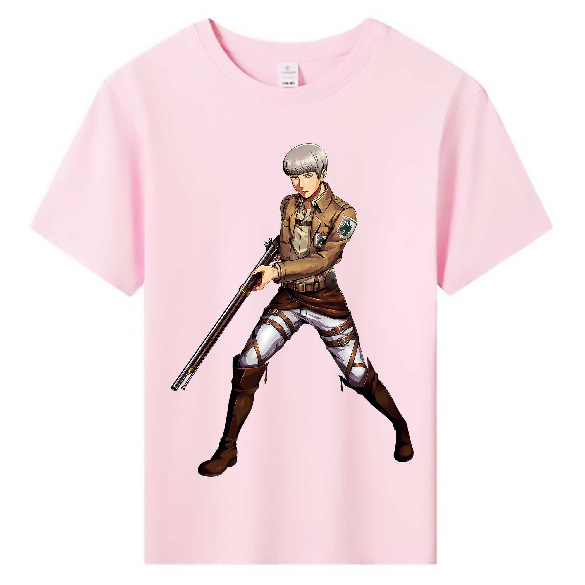 （画像用） 進撃の巨人 Attack on Titan 綿100％キッズTシャツ（フロントプリント）