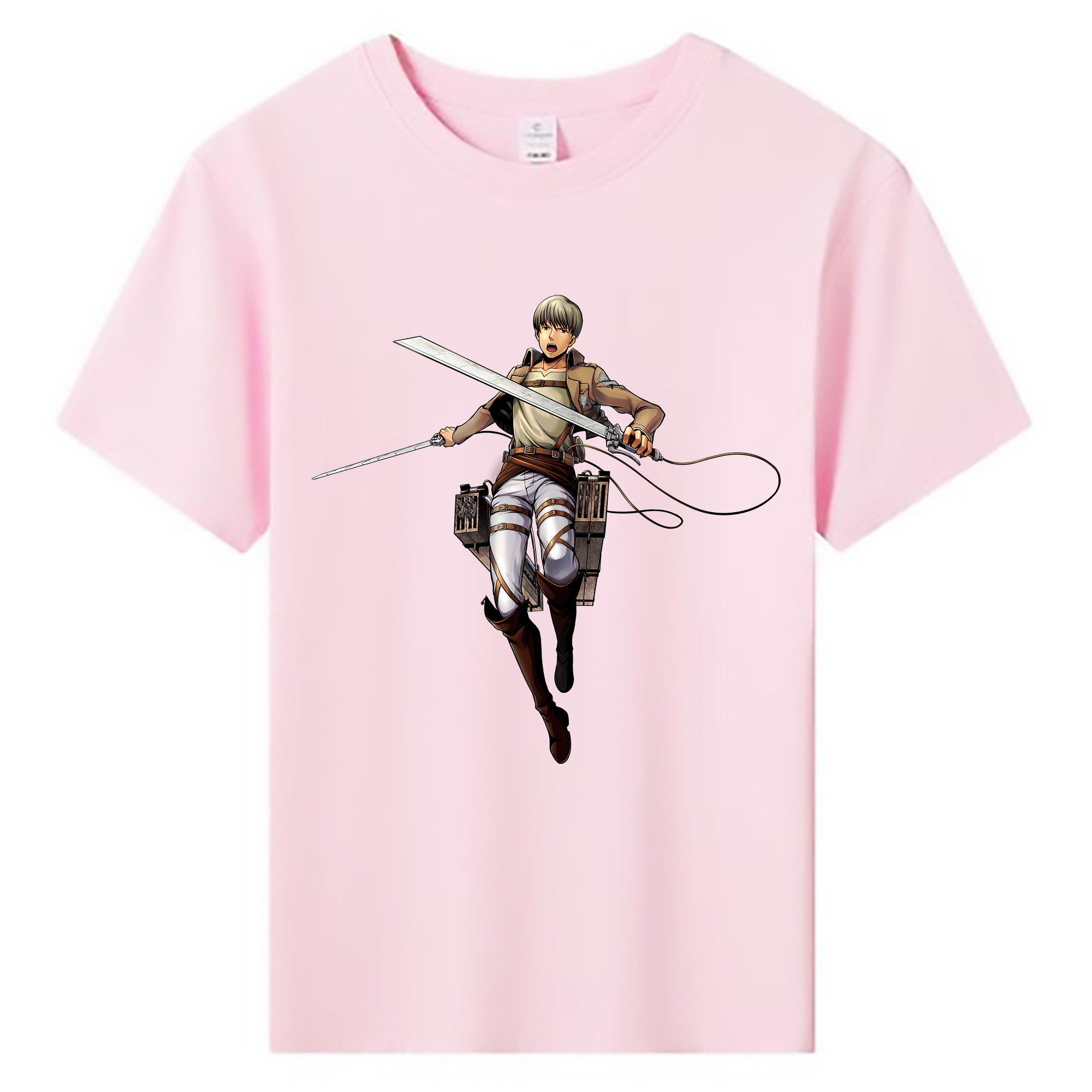 （画像用） 進撃の巨人 Attack on Titan 綿100％キッズTシャツ（フロントプリント）