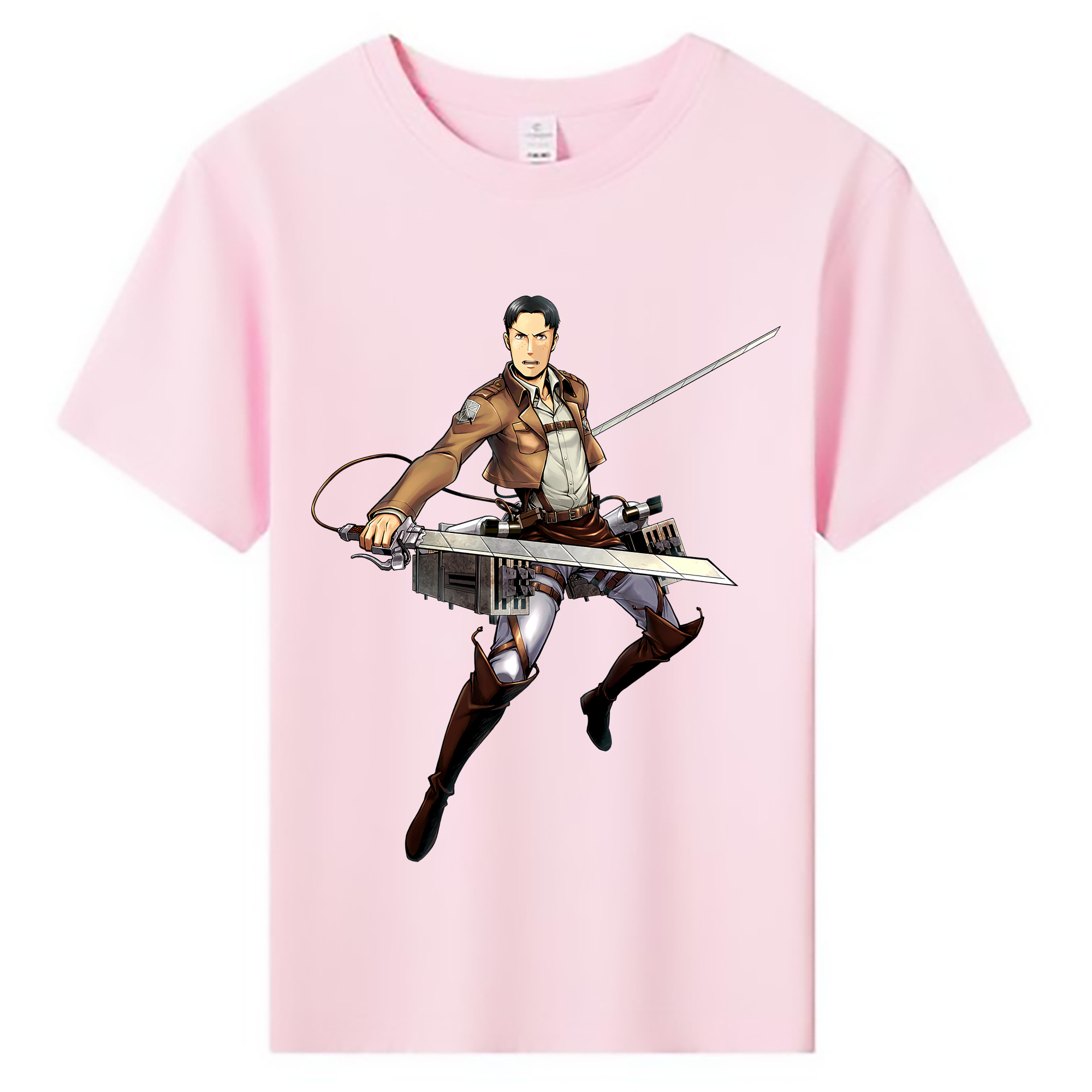 （画像用） 進撃の巨人 Attack on Titan 綿100％キッズTシャツ（フロントプリント）