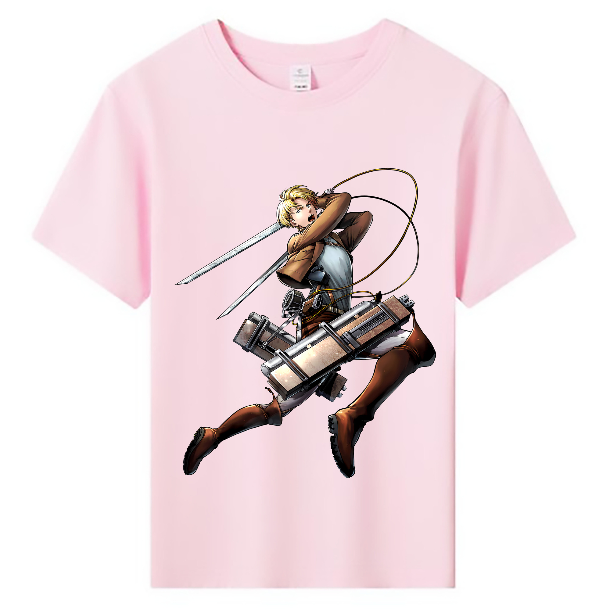 （画像用） 進撃の巨人 Attack on Titan 綿100％キッズTシャツ（フロントプリント）