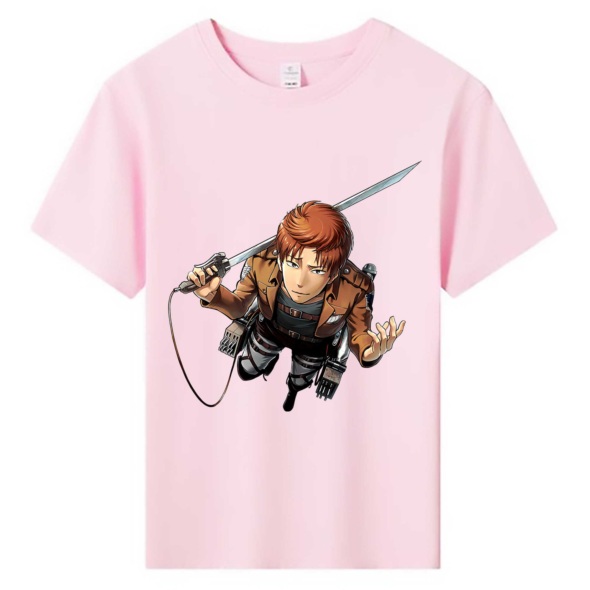 （画像用） 進撃の巨人 Attack on Titan 綿100％キッズTシャツ（フロントプリント）