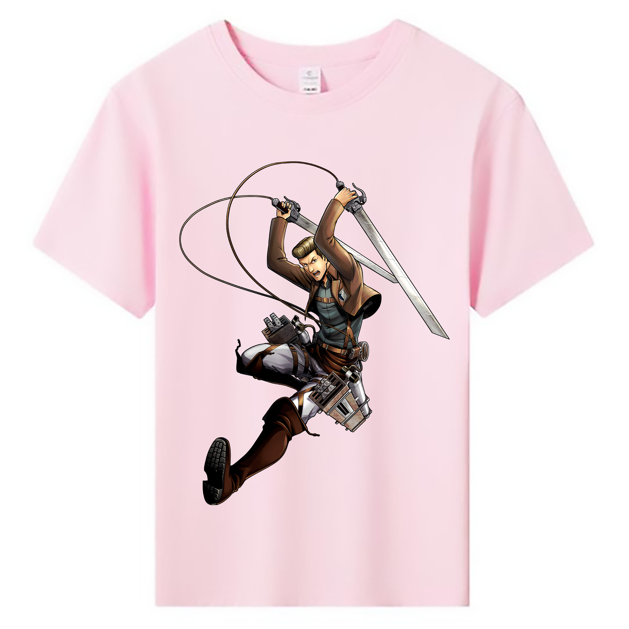 （画像用） 進撃の巨人 Attack on Titan 綿100％キッズTシャツ（フロントプリント）