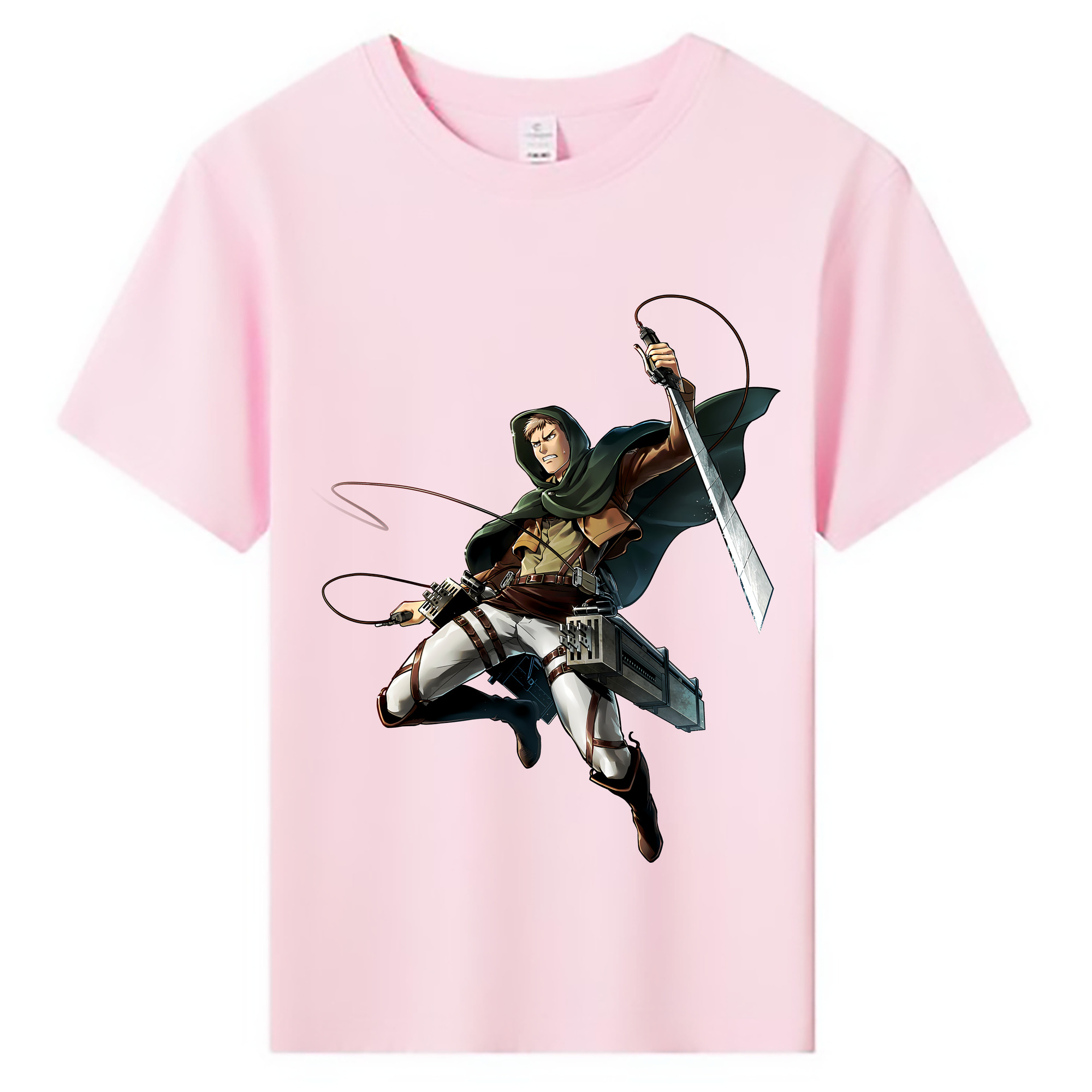 （画像用） 進撃の巨人 Attack on Titan 綿100％キッズTシャツ（フロントプリント）