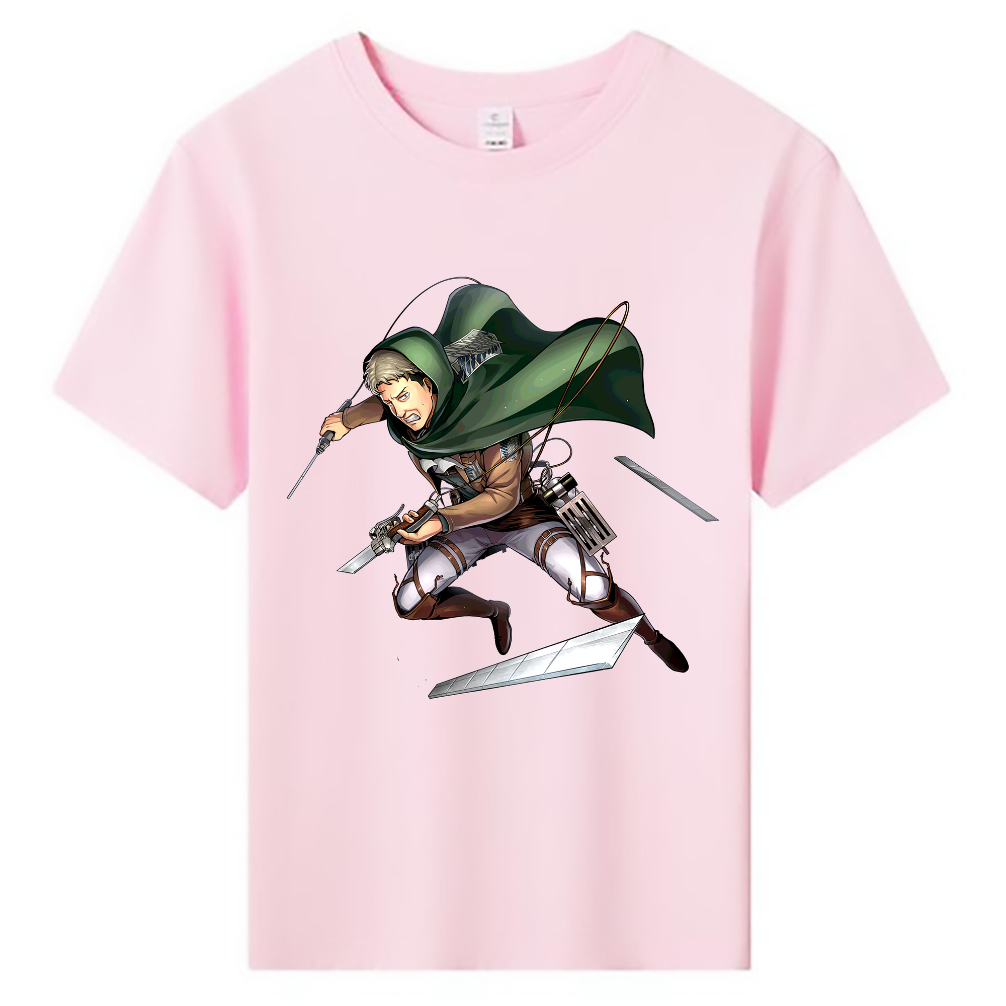 （画像用） 進撃の巨人 Attack on Titan 綿100％キッズTシャツ（フロントプリント）