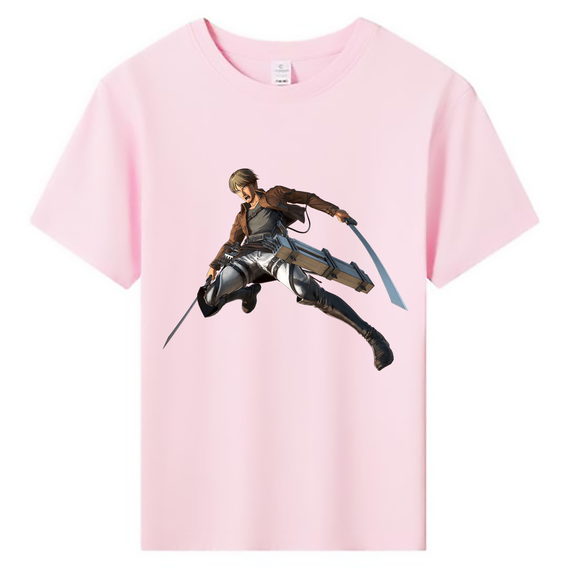 （画像用） 進撃の巨人 Attack on Titan 綿100％キッズTシャツ（フロントプリント）