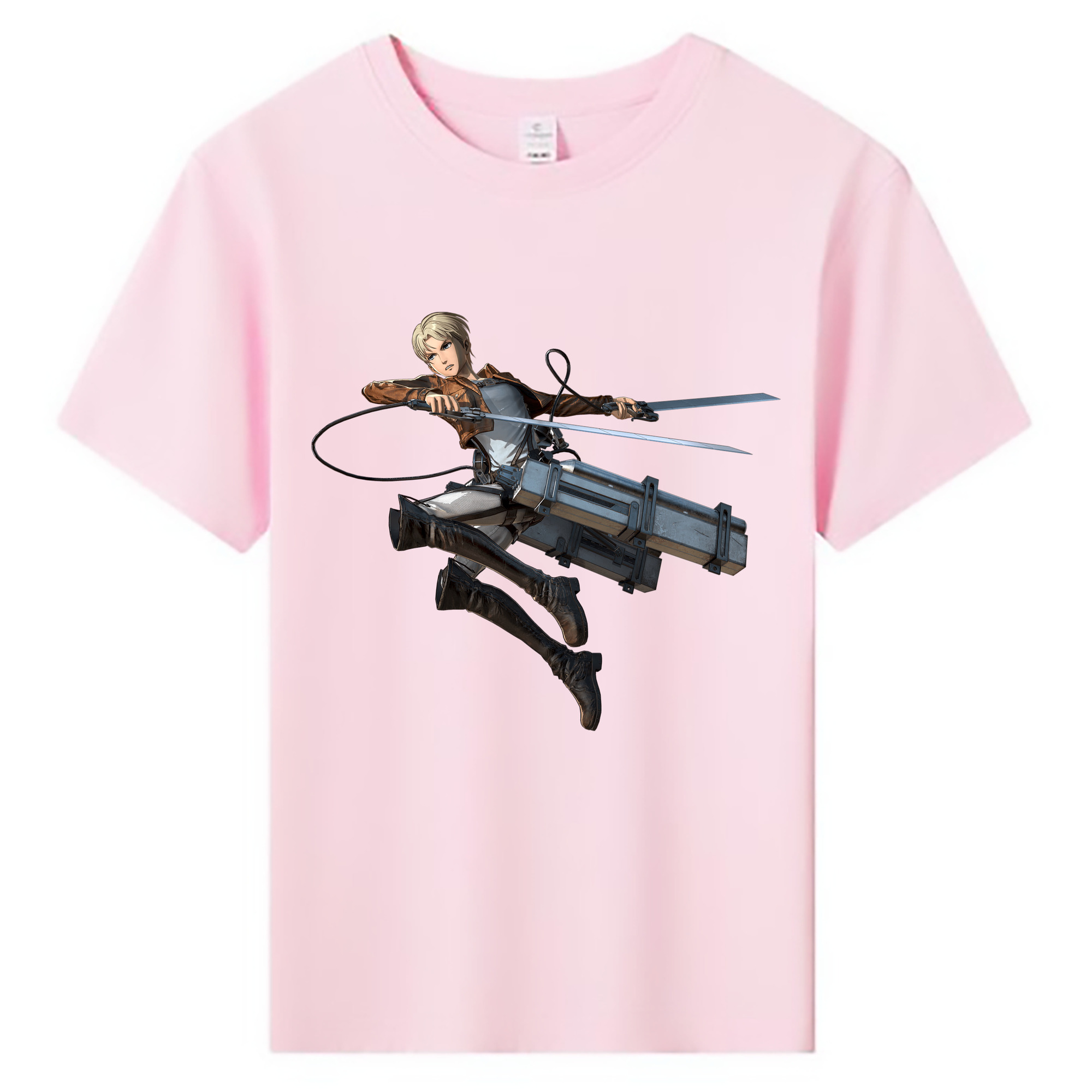 （画像用） 進撃の巨人 Attack on Titan 綿100％キッズTシャツ（フロントプリント）