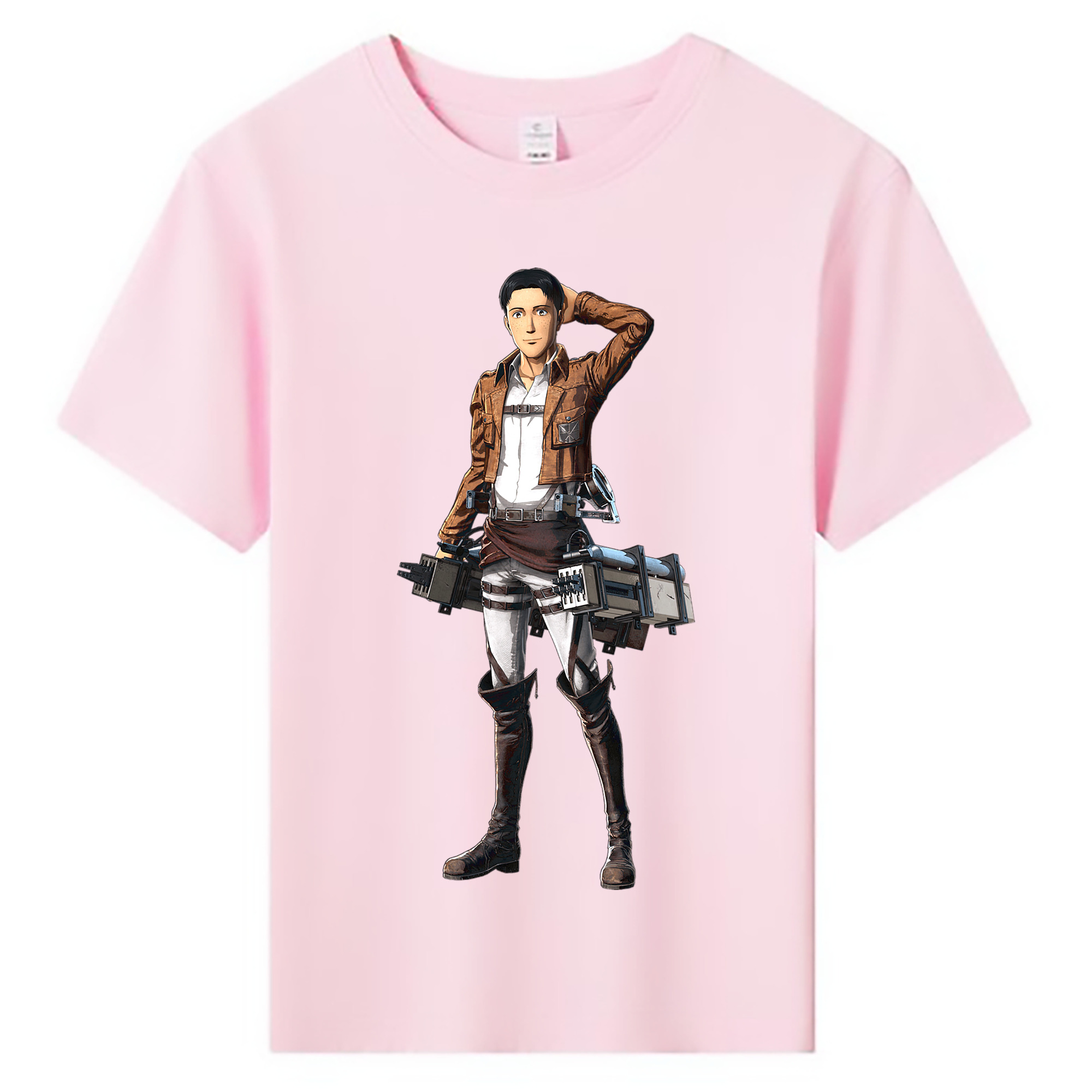 （画像用） 進撃の巨人 Attack on Titan 綿100％キッズTシャツ（フロントプリント）