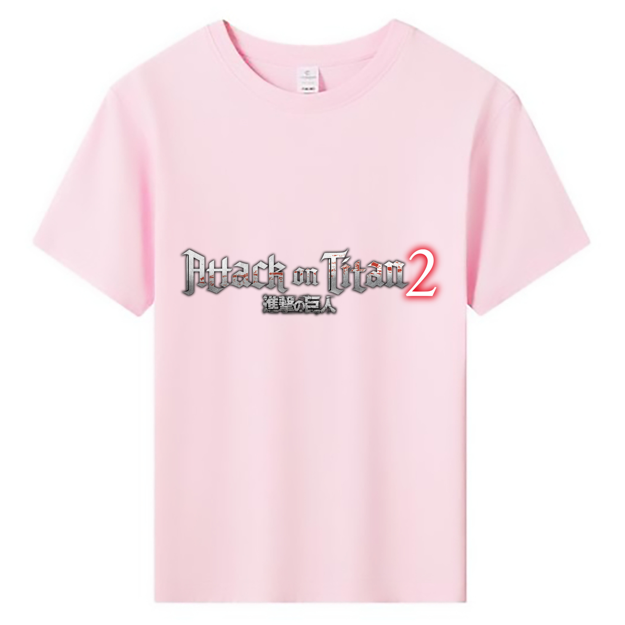 （画像用） 進撃の巨人 Attack on Titan 綿100％キッズTシャツ（フロントプリント）