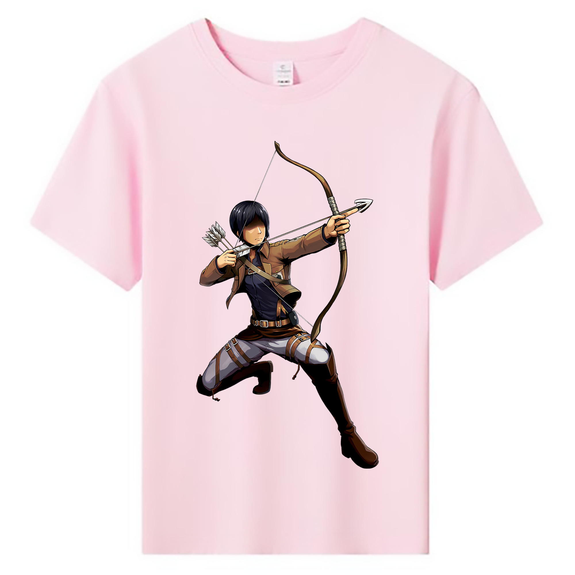 （画像用） 進撃の巨人 Attack on Titan 綿100％キッズTシャツ（フロントプリント）
