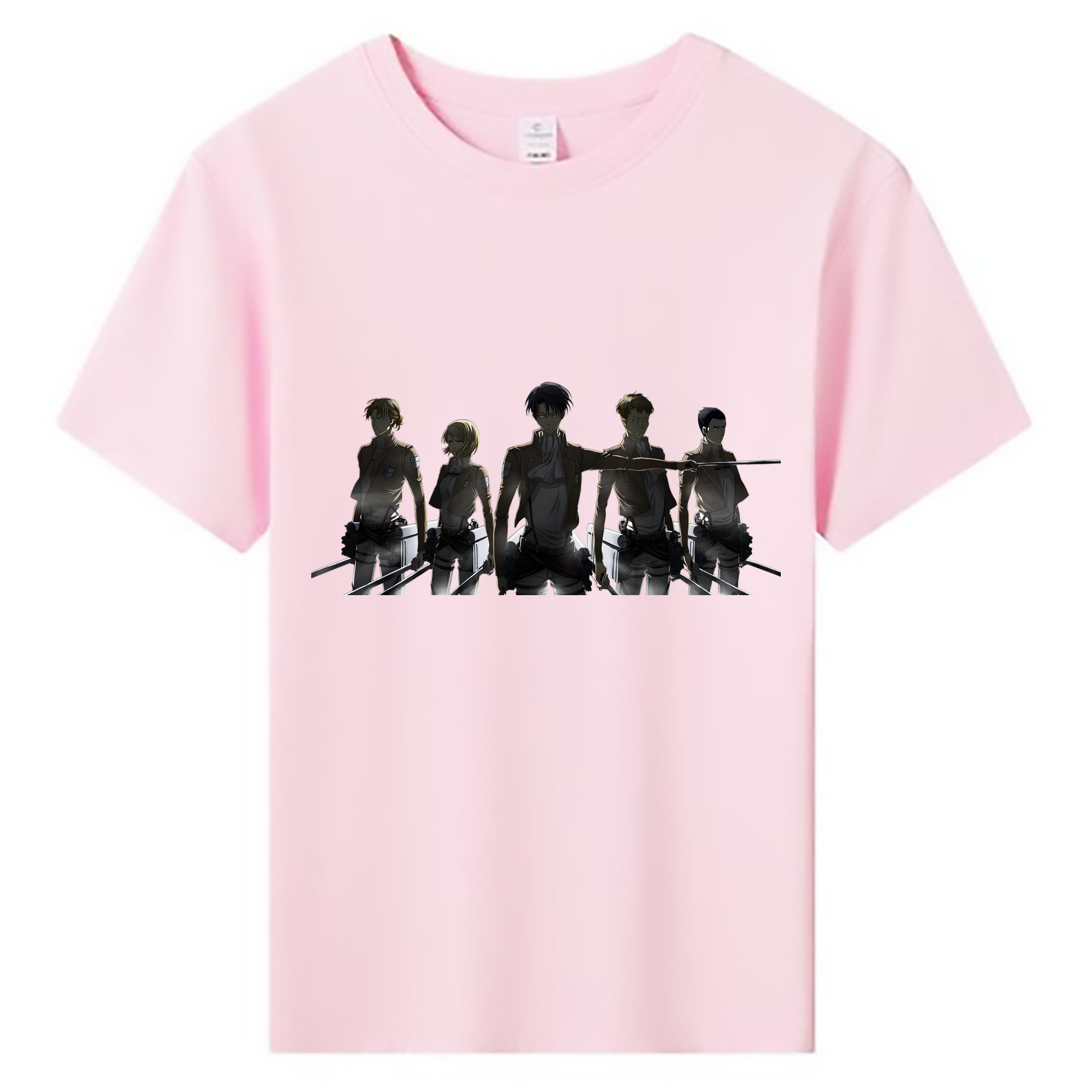 （画像用） 進撃の巨人 Attack on Titan 綿100％キッズTシャツ（フロントプリント）