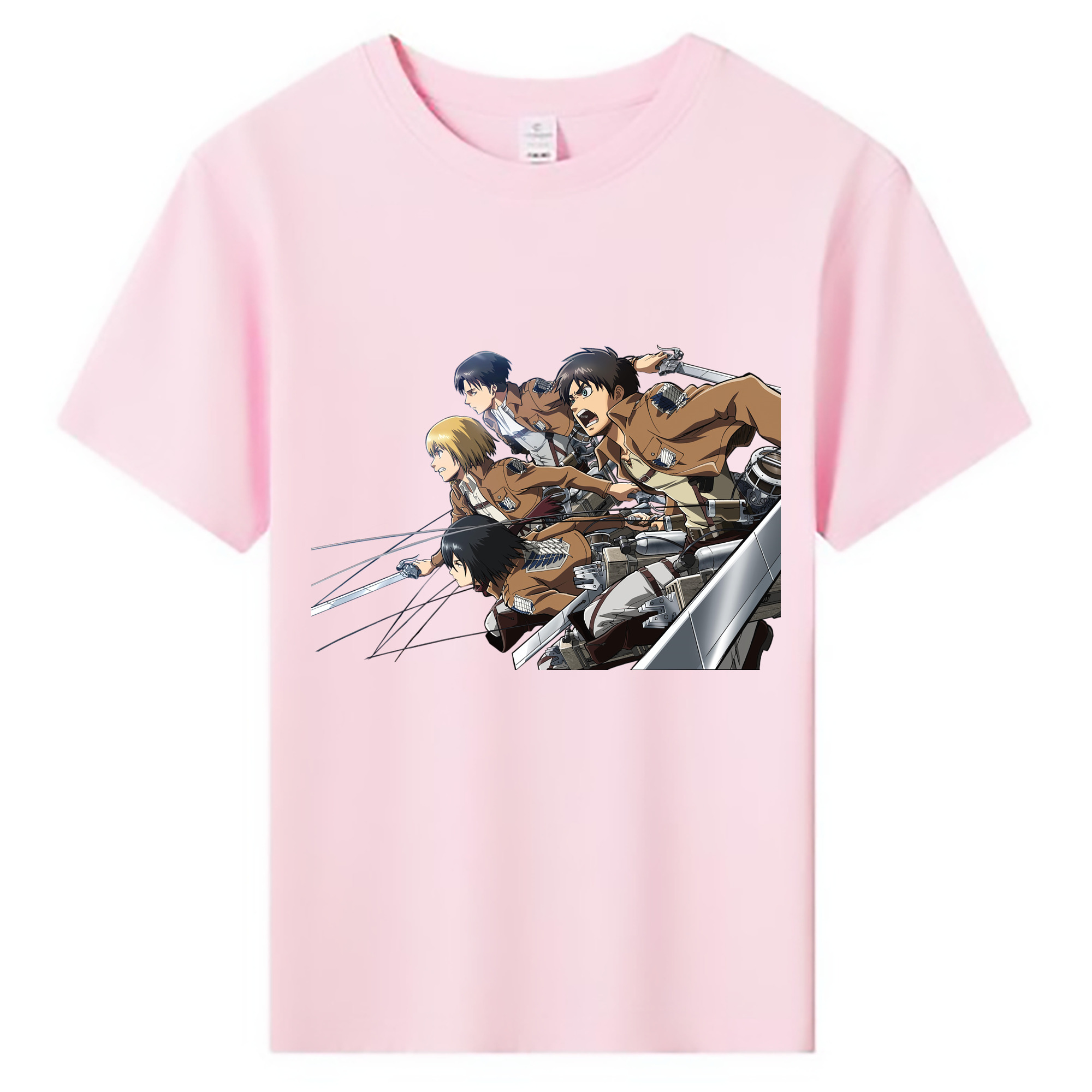 （画像用） 進撃の巨人 Attack on Titan 綿100％キッズTシャツ（フロントプリント）
