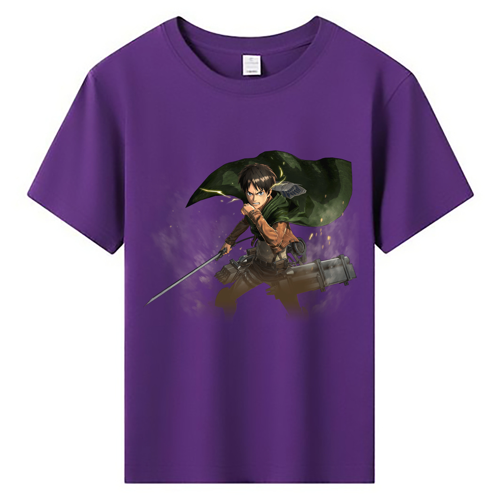 （画像用） 進撃の巨人 エレン･イェーガー Attack on Titan Eren Jäger 綿100％キッズTシャツ（フロントプリント）
