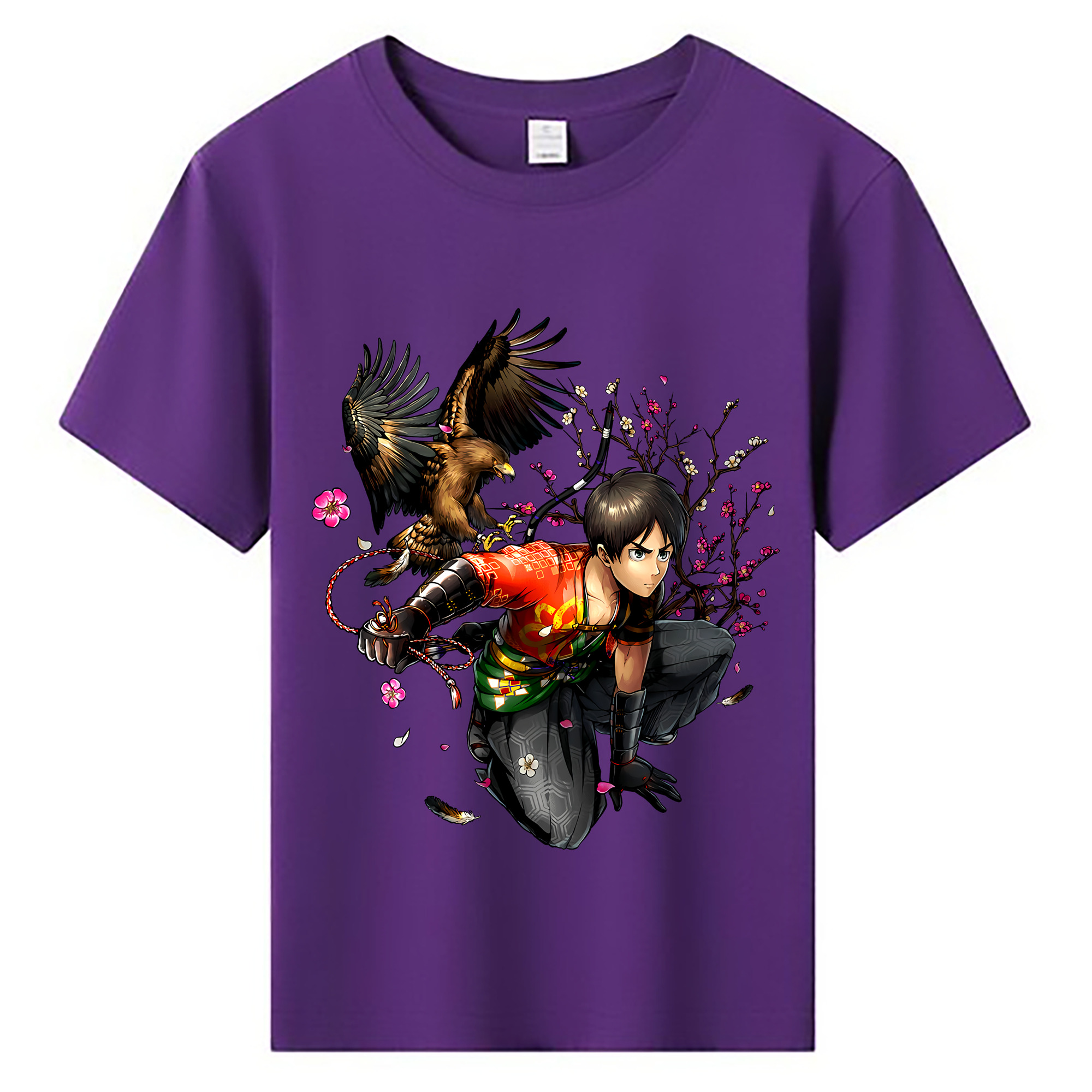 （画像用） 進撃の巨人 エレン･イェーガー Attack on Titan Eren Jäger 綿100％キッズTシャツ（フロントプリント）
