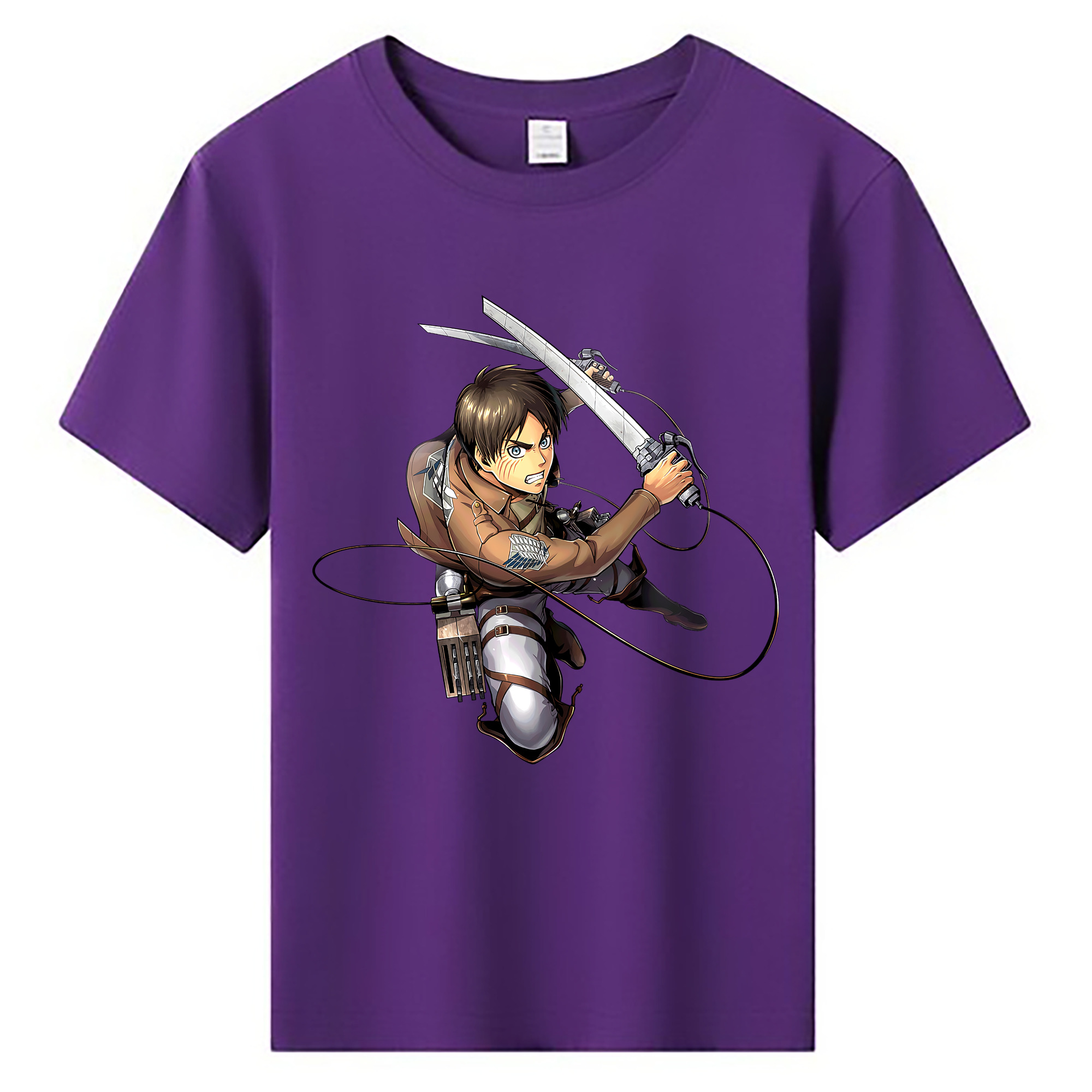 （画像用） 進撃の巨人 エレン･イェーガー Attack on Titan Eren Jäger 綿100％キッズTシャツ（フロントプリント）