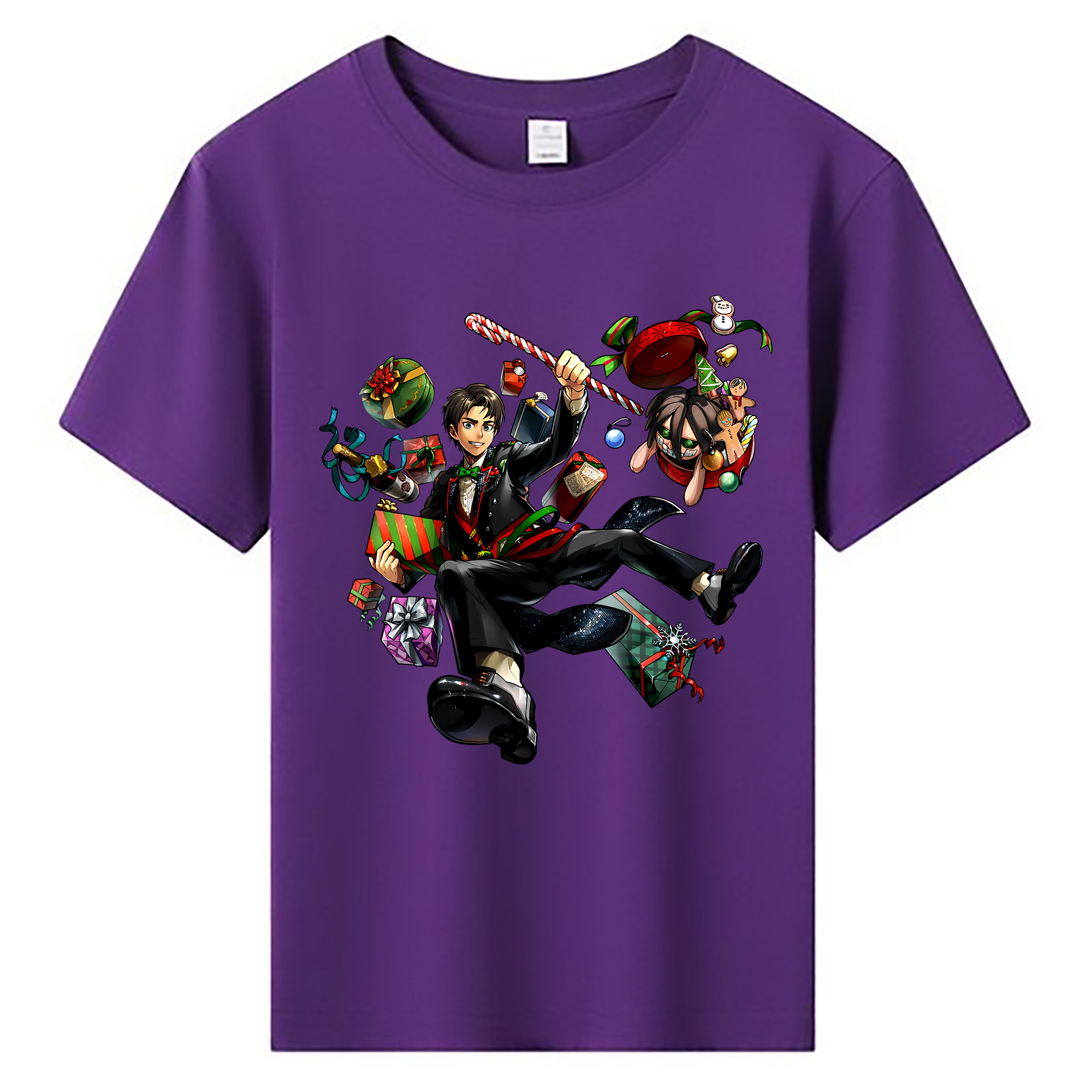 （画像用） 進撃の巨人 エレン･イェーガー Attack on Titan Eren Jäger 綿100％キッズTシャツ（フロントプリント）