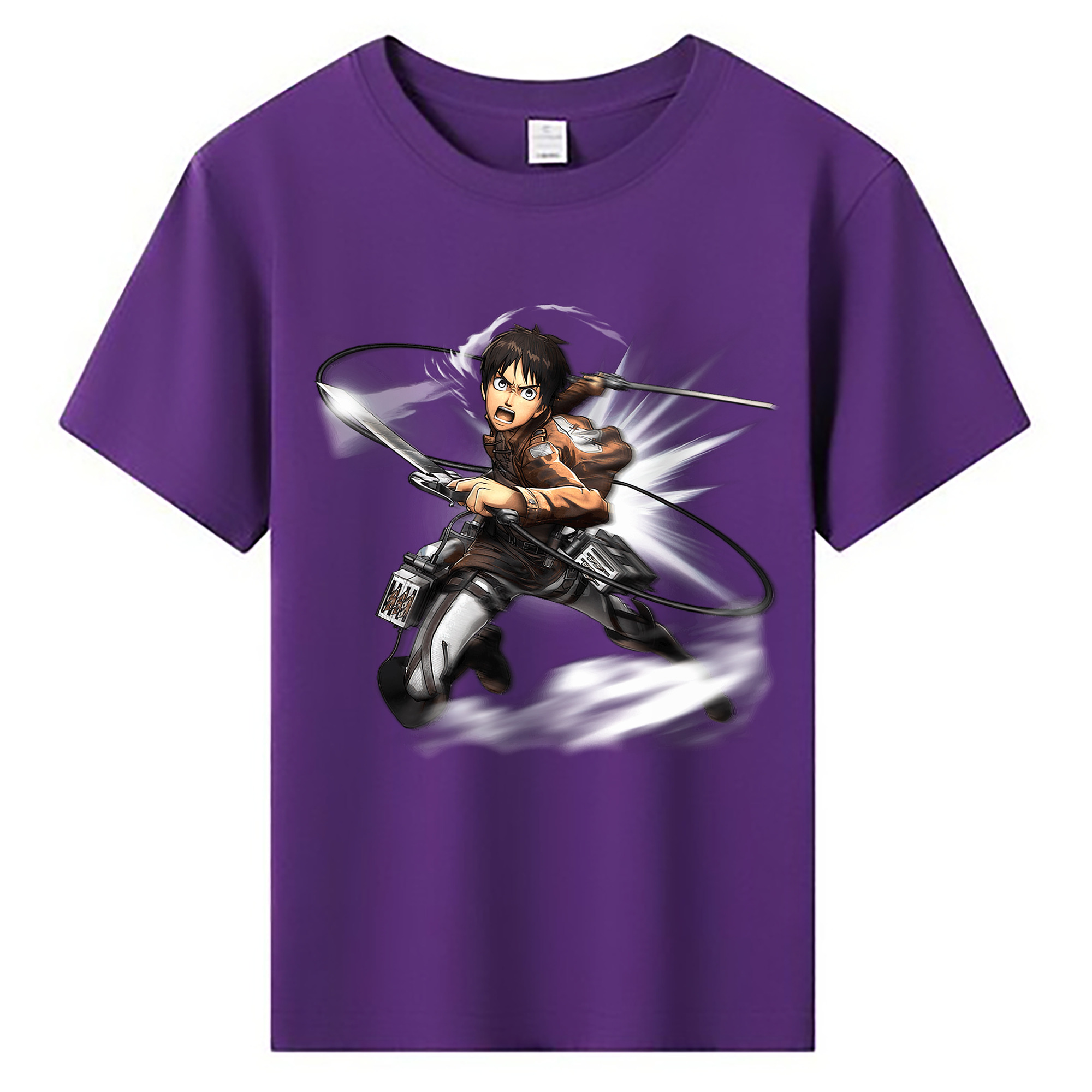 （画像用） 進撃の巨人 エレン･イェーガー Attack on Titan Eren Jäger 綿100％キッズTシャツ（フロントプリント）