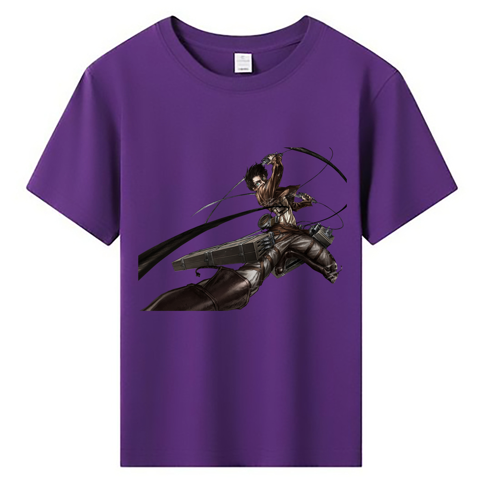 （画像用） 進撃の巨人 エレン･イェーガー Attack on Titan Eren Jäger 綿100％キッズTシャツ（フロントプリント）