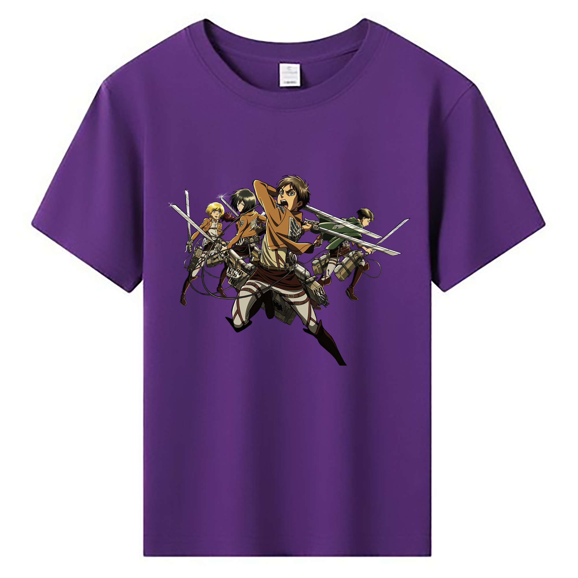 （画像用） 進撃の巨人 エレン･イェーガー Attack on Titan Eren Jäger 綿100％キッズTシャツ（フロントプリント）