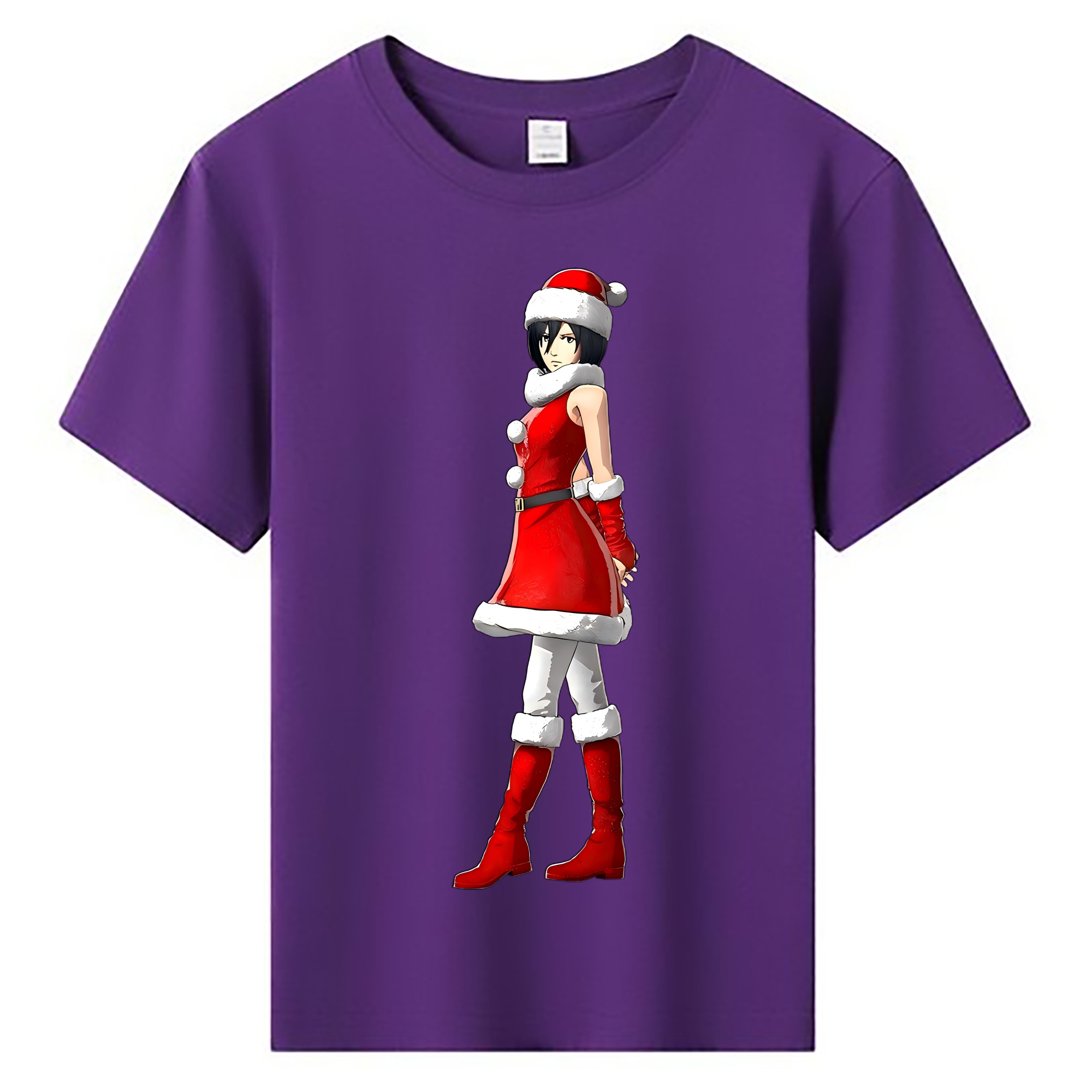 （画像用） 進撃の巨人 ミカサ·アッカーマン Attack on Titan Mikasa Ackerman 綿100％キッズTシャツ（フロントプリント）